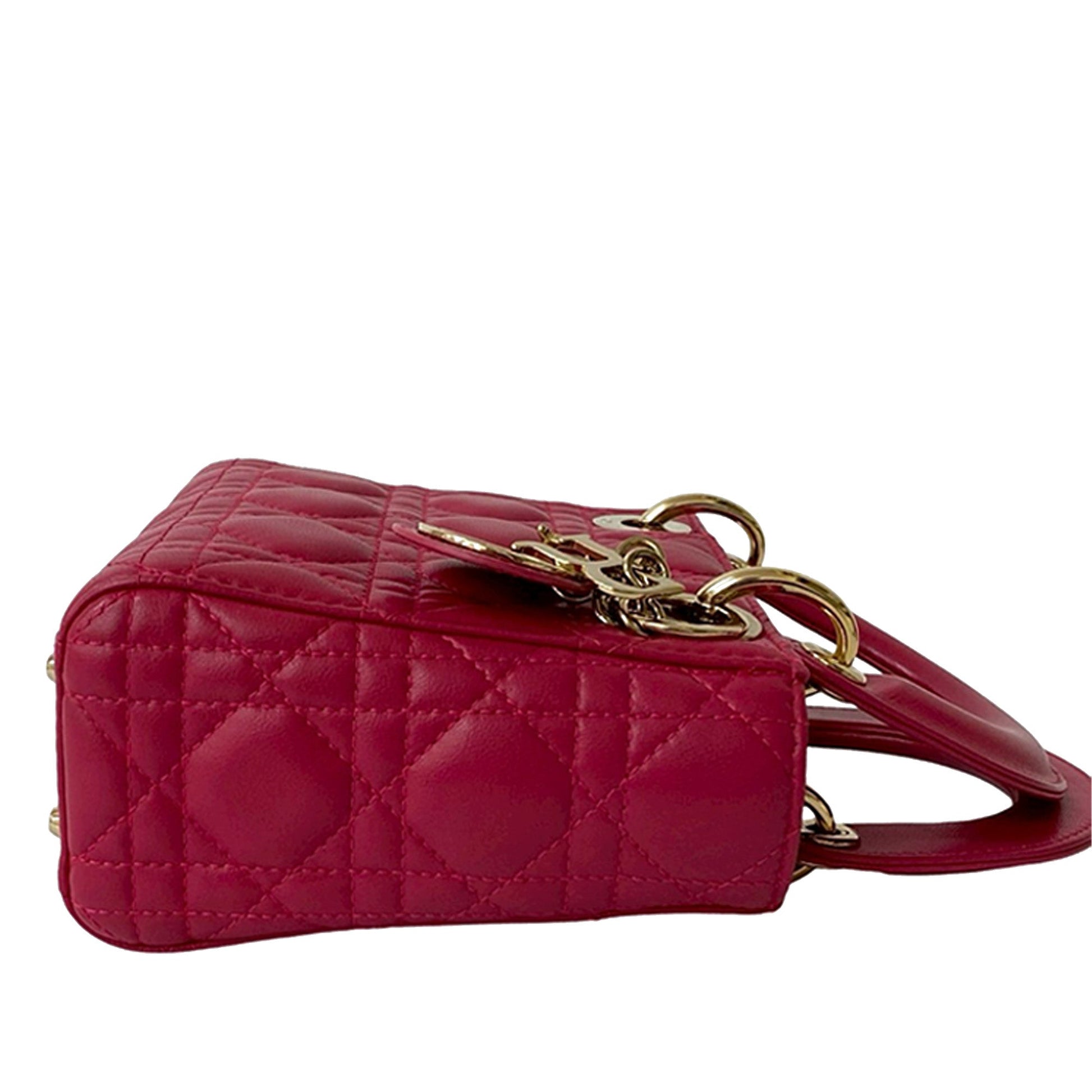 Dior Mini Lambskin Cannage Lady Dior