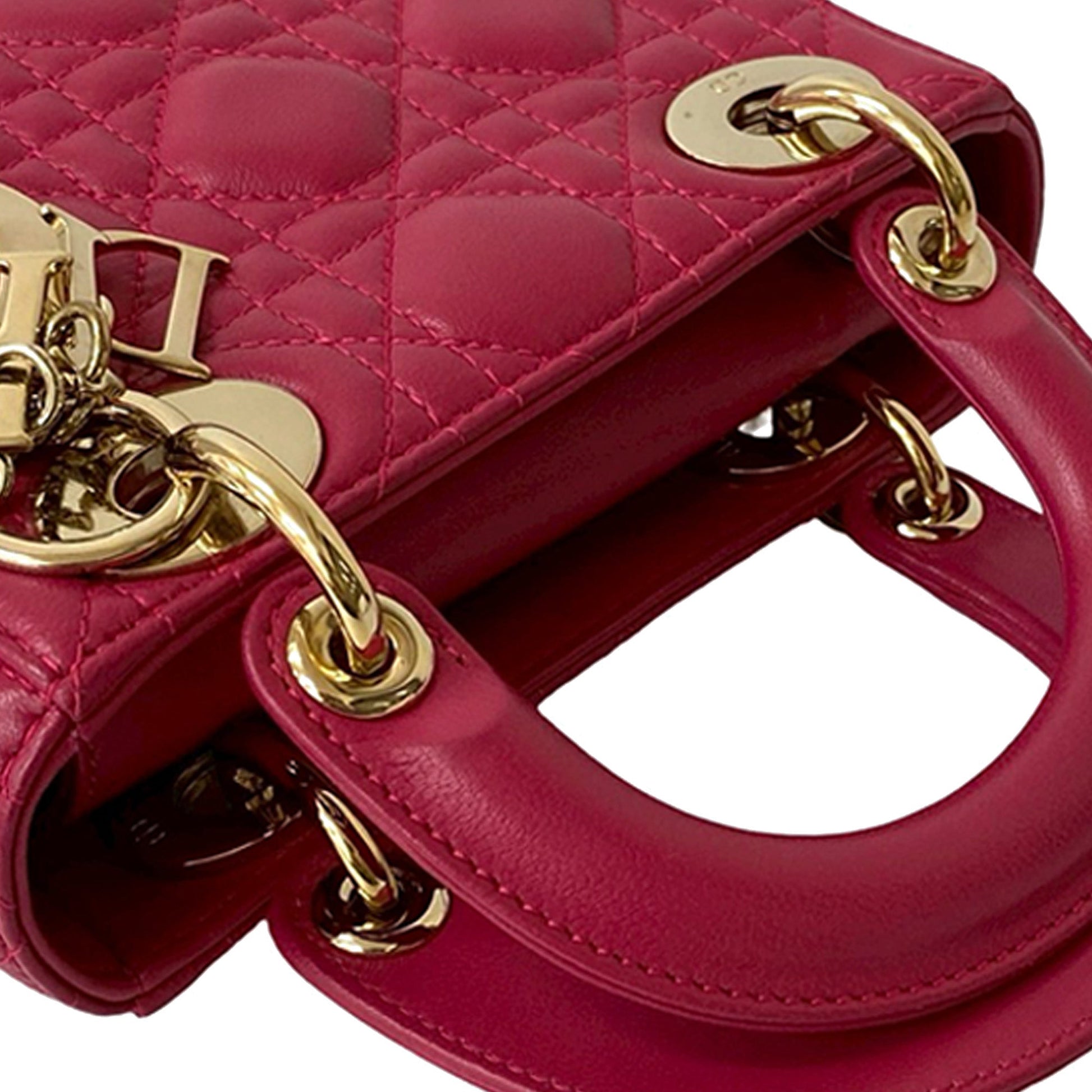 Dior Mini Lambskin Cannage Lady Dior