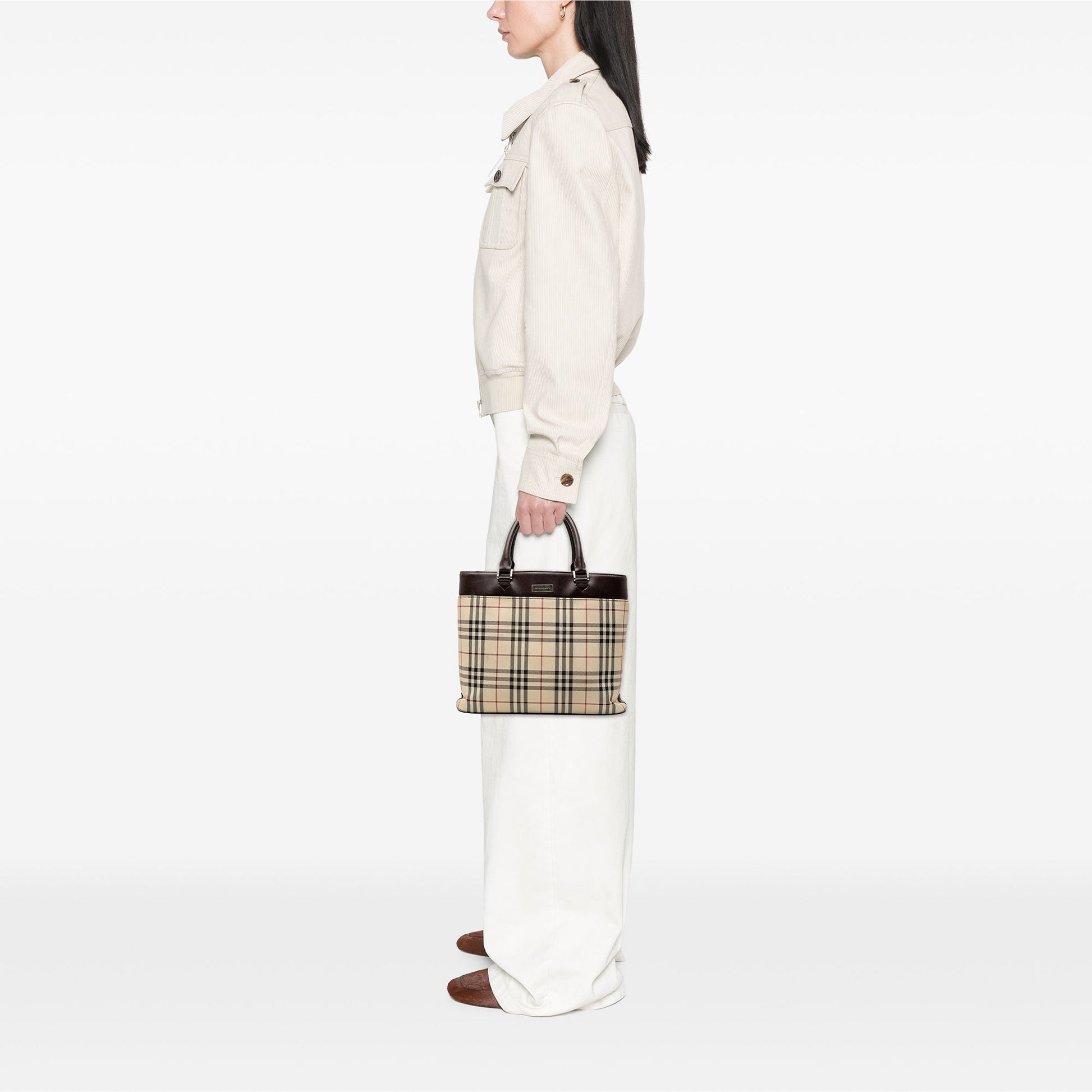 Burberry House Check Canvas Tote