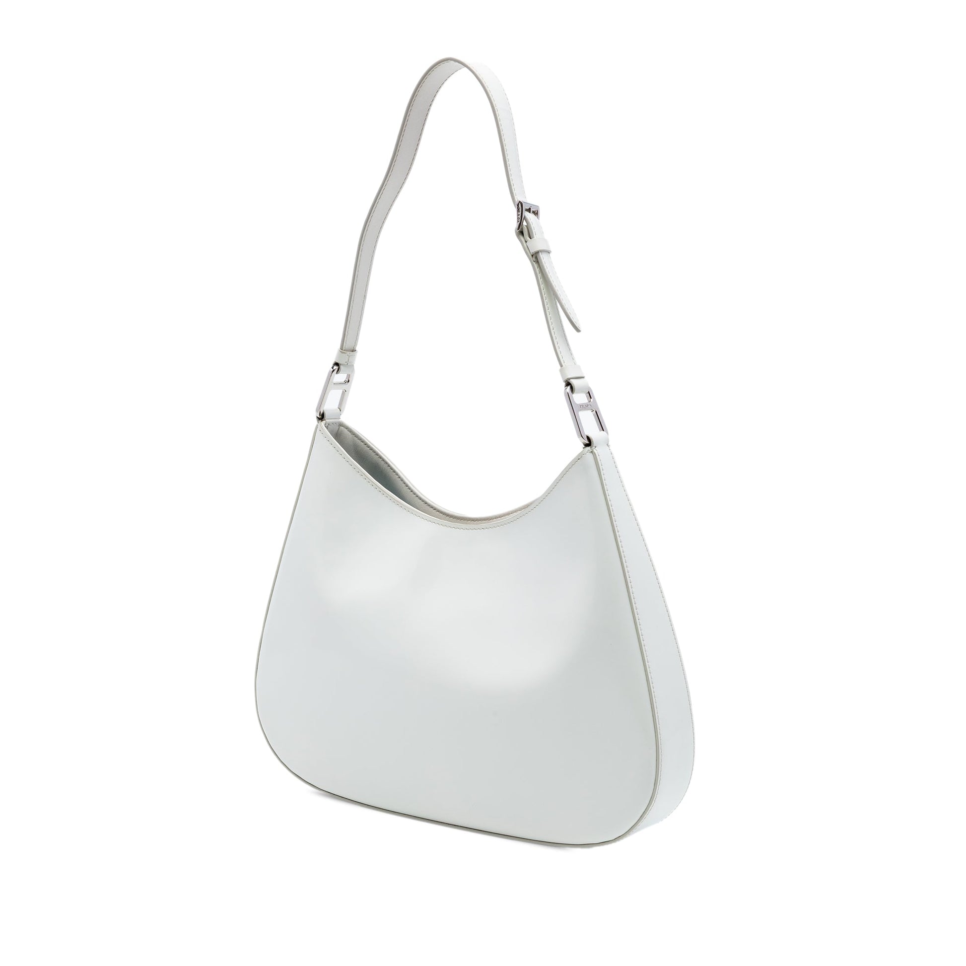 Prada Spazzolato Leather Cleo Shoulder Bag