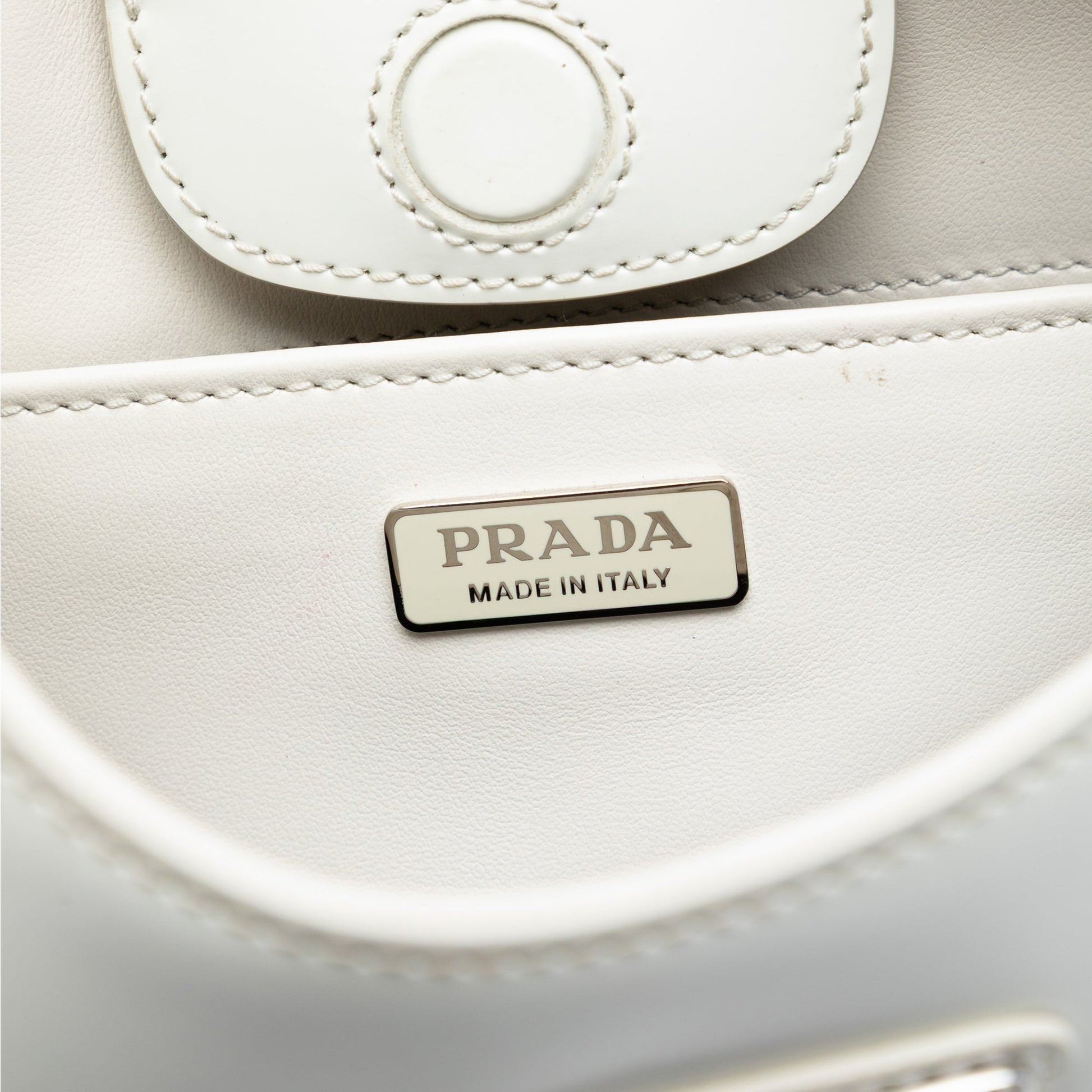 Prada Spazzolato Leather Cleo Shoulder Bag