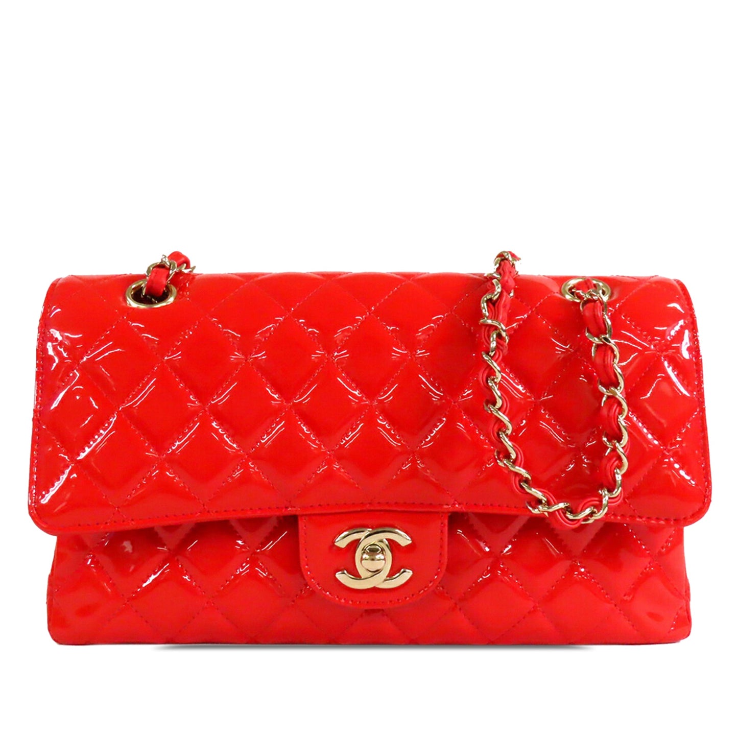 Chanel Medium Classic Patent Double Flap