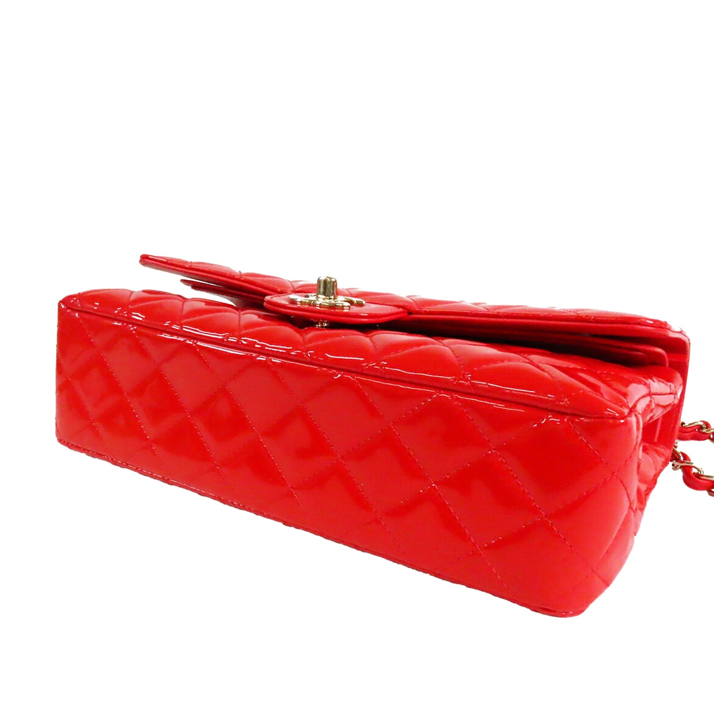 Chanel Medium Classic Patent Double Flap