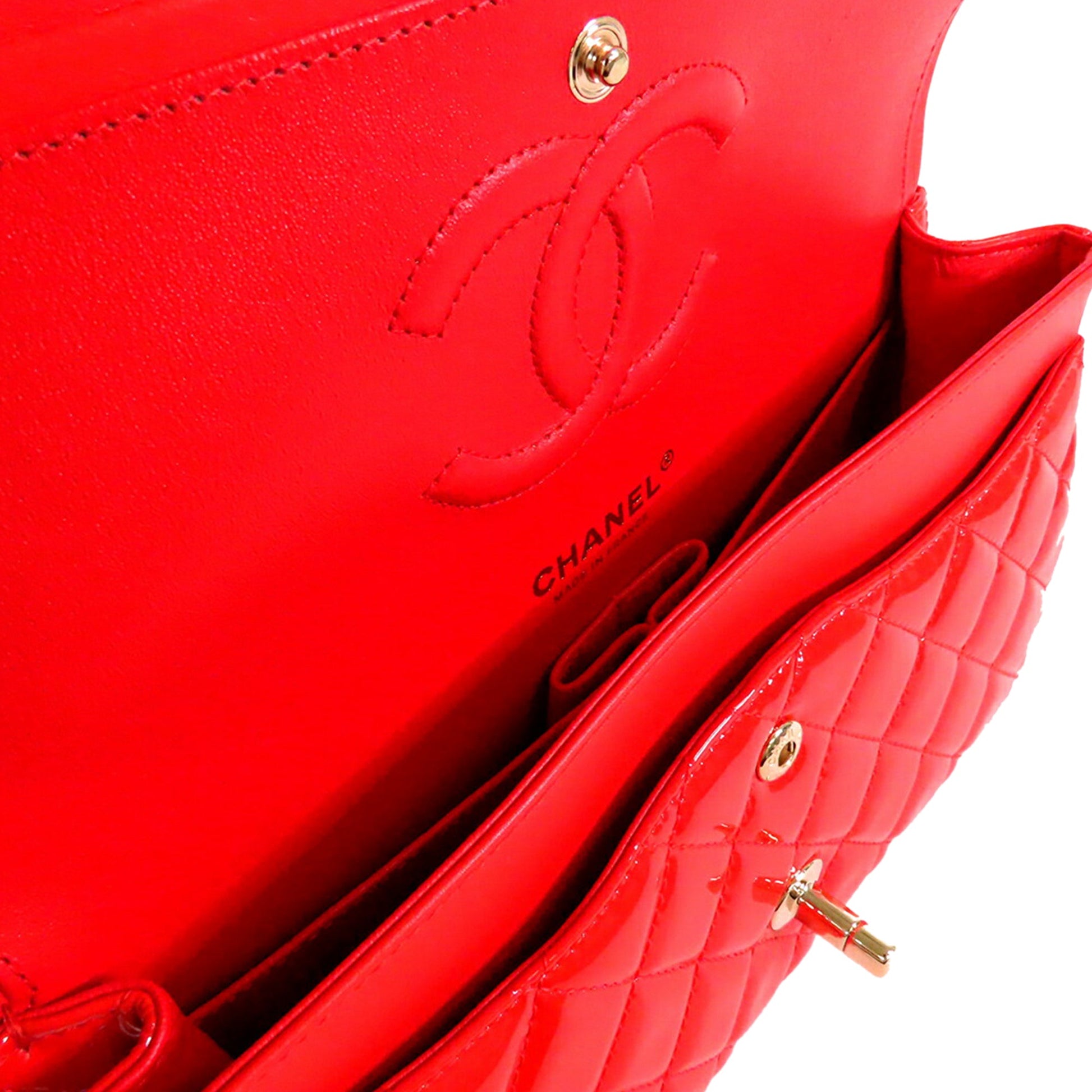Chanel Medium Classic Patent Double Flap