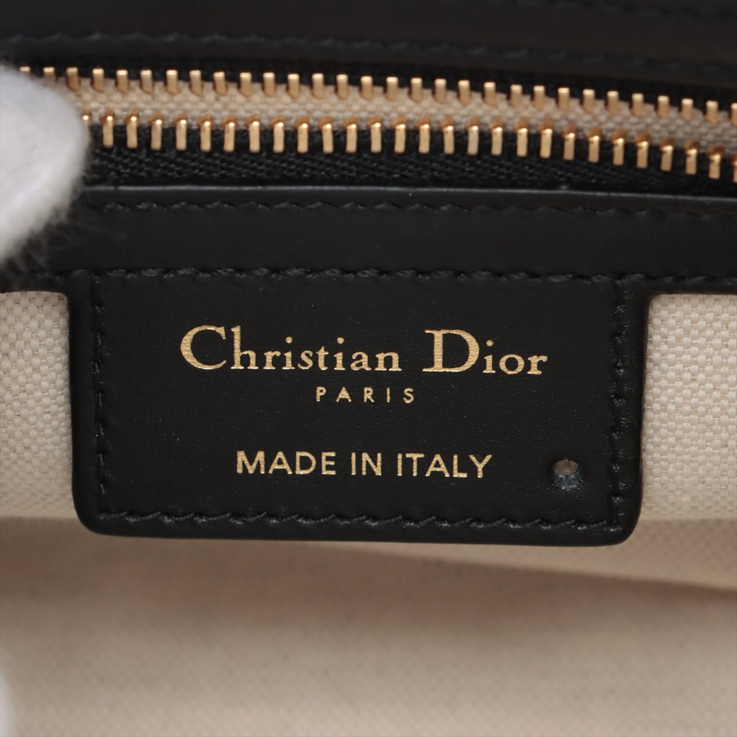 Dior Small Leather Tiger Dior Vibe Zip Bowling Bag