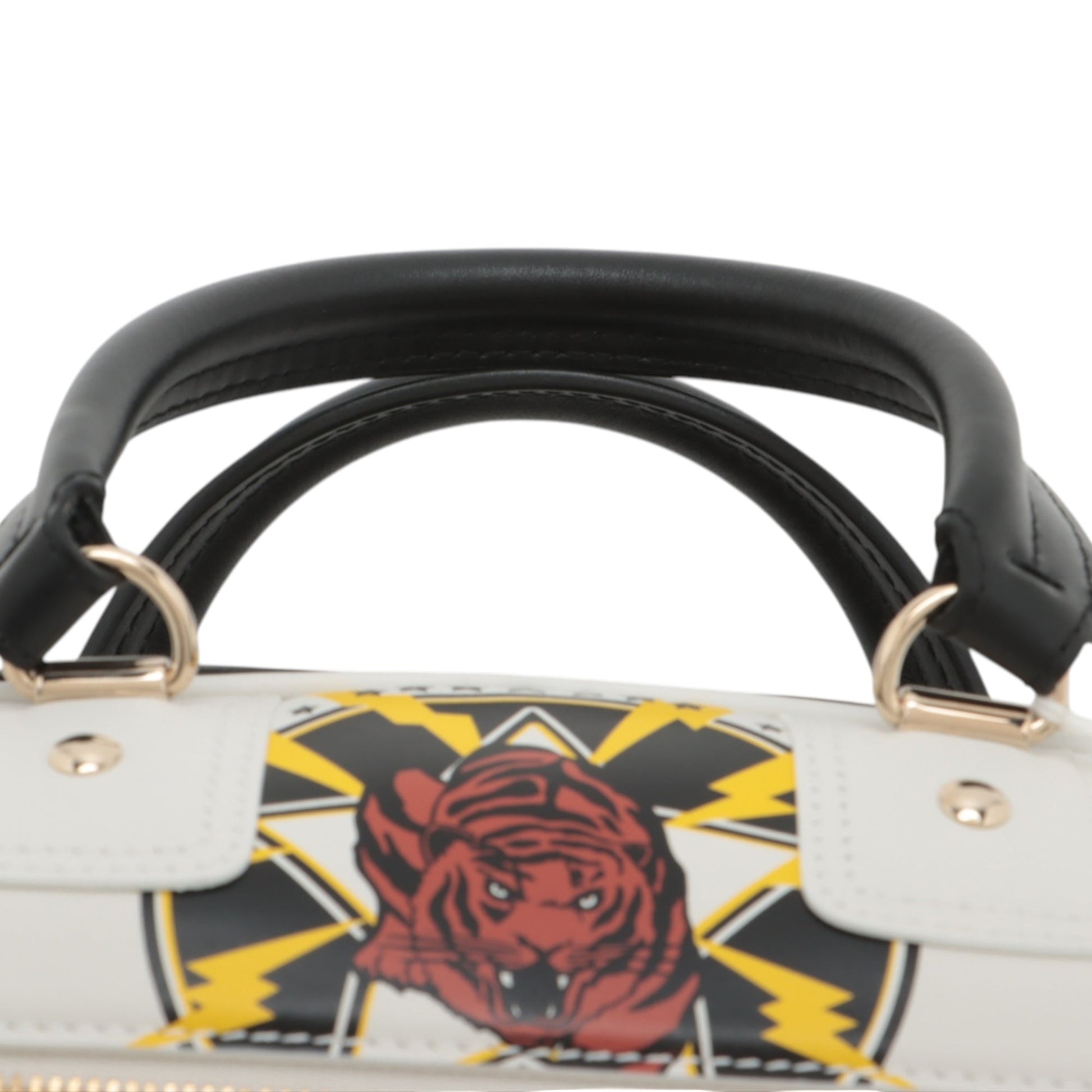Dior Small Leather Tiger Dior Vibe Zip Bowling Bag