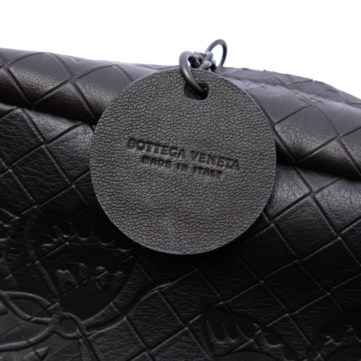 Bottega Veneta Small Calfskin Intrecciomirage Embossed Butterfly Chain Crossbody