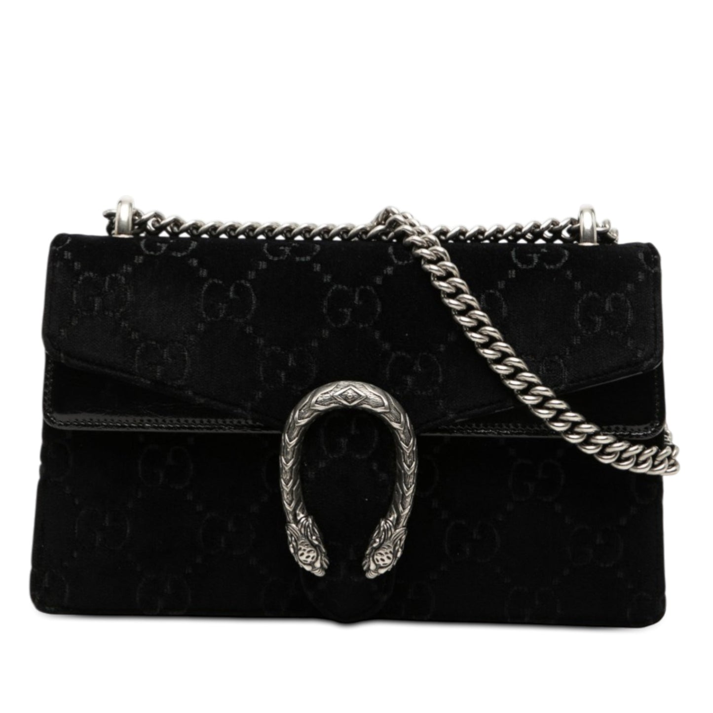 Medium GG Velvet Dionysus Shoulder Bag