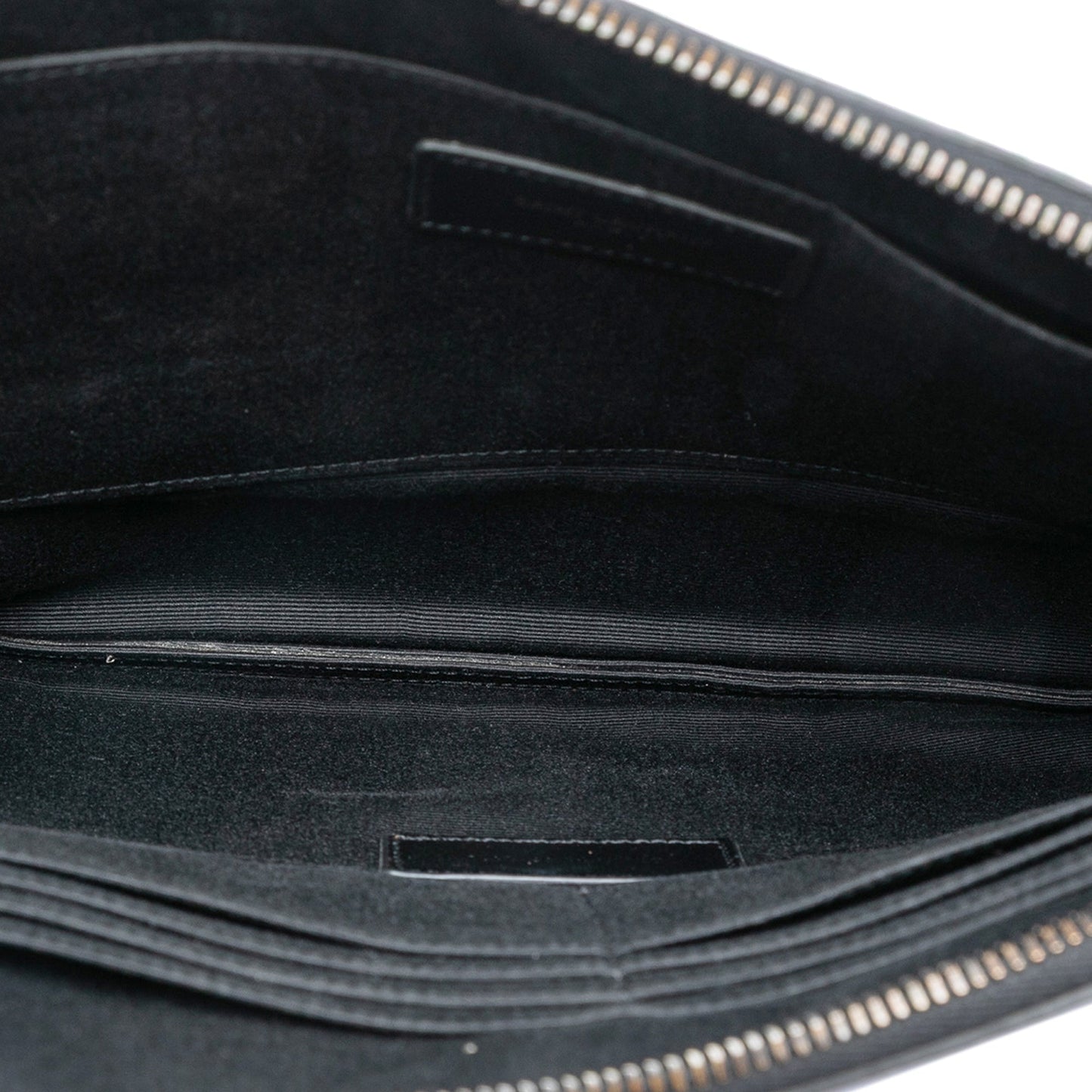 Croc Embossed Leather Monogram Document Holder