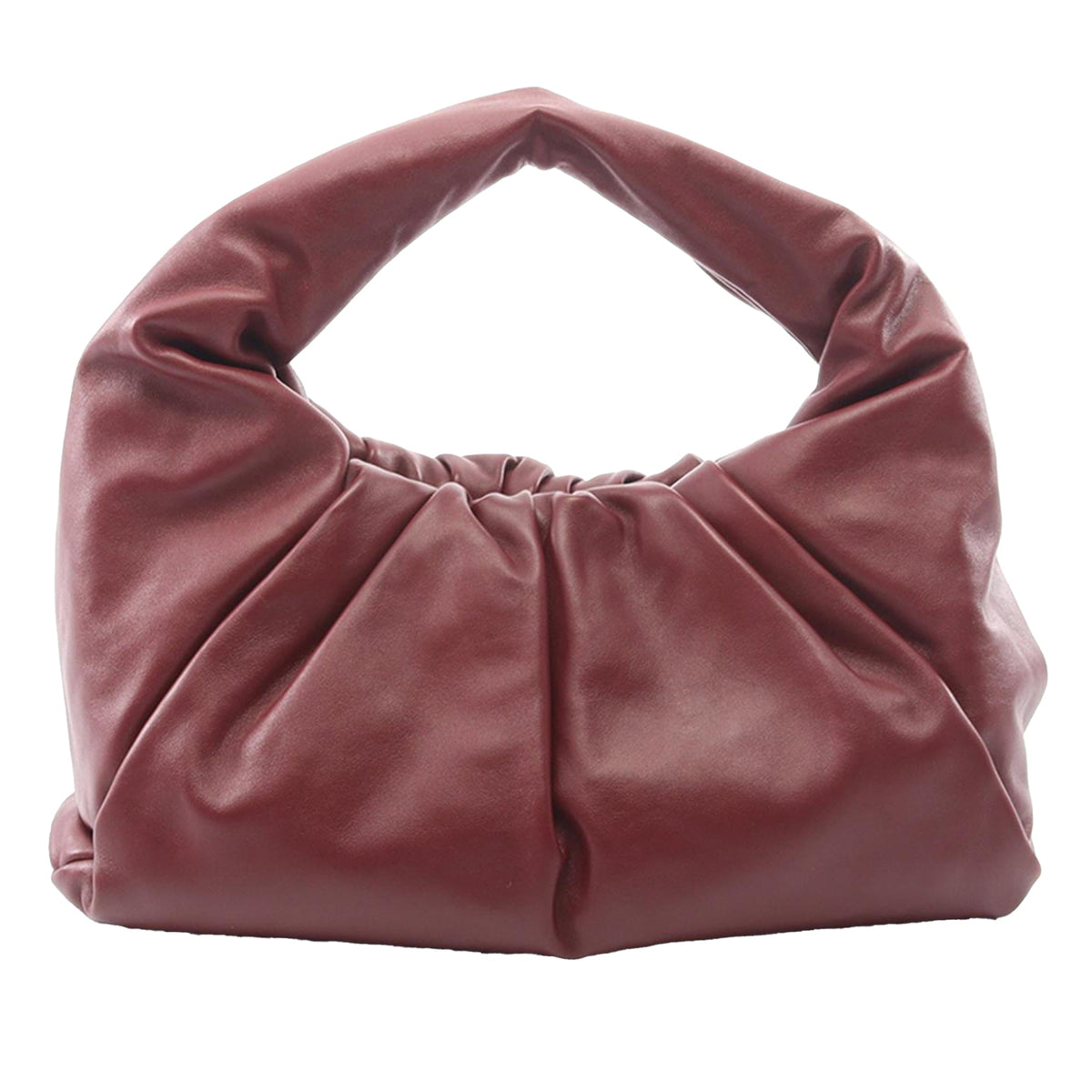 Bottega Veneta Lambskin The Shoulder Pouch — Red