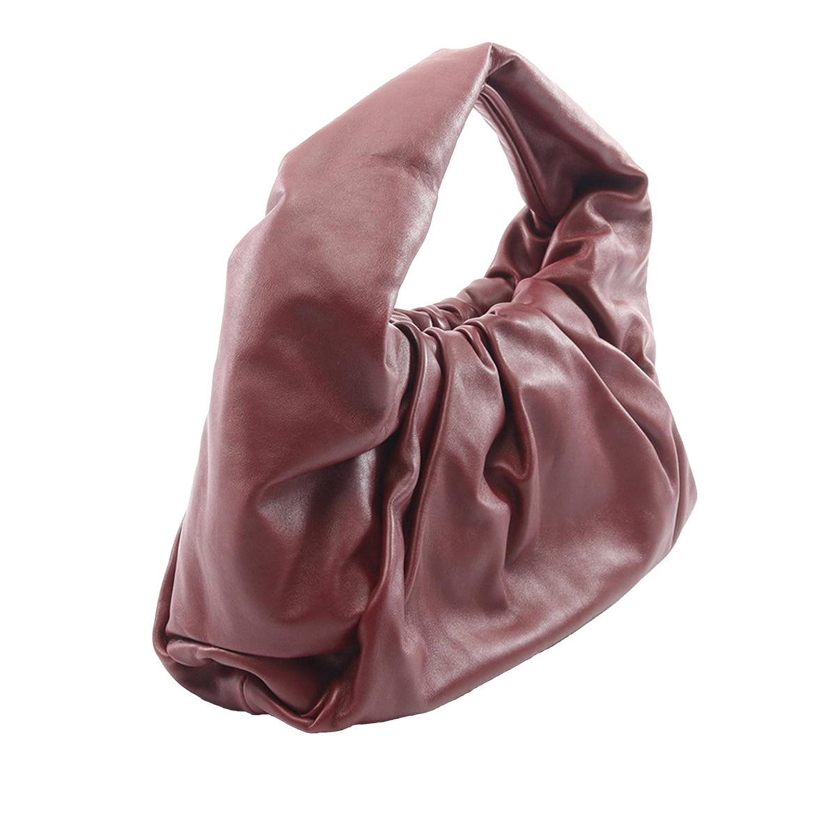 Bottega Veneta Lambskin The Shoulder Pouch — Red