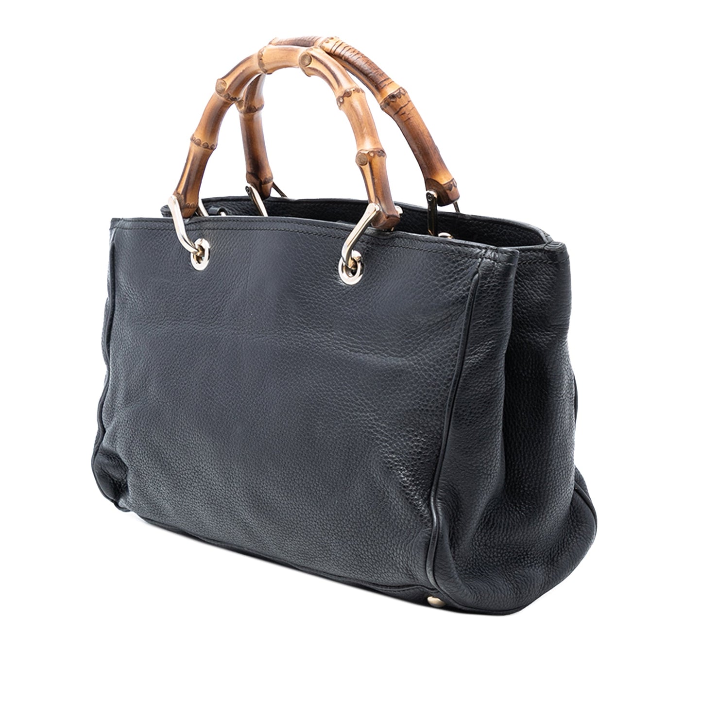 Gucci Medium Calfskin Bamboo Shopper Satchel