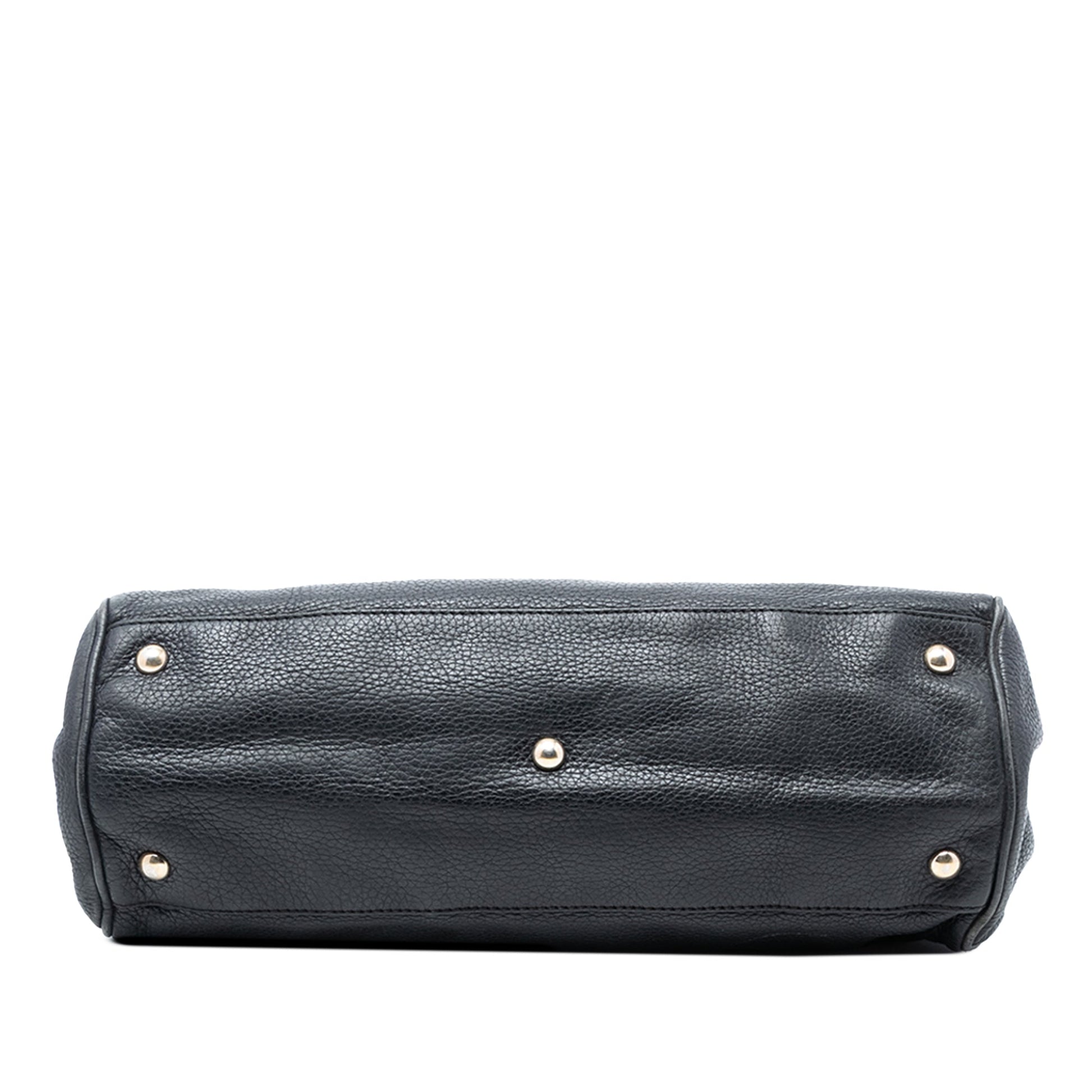 Gucci Medium Calfskin Bamboo Shopper Satchel