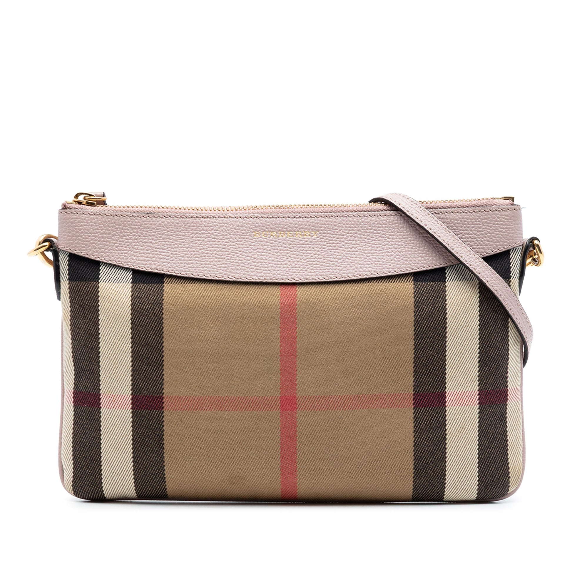 Burberry House Check Canvas Derby Peyton Crossbody