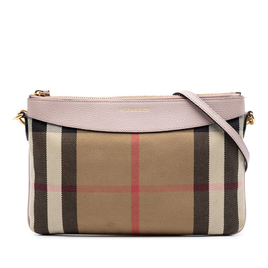Burberry House Check Canvas Derby Peyton Crossbody