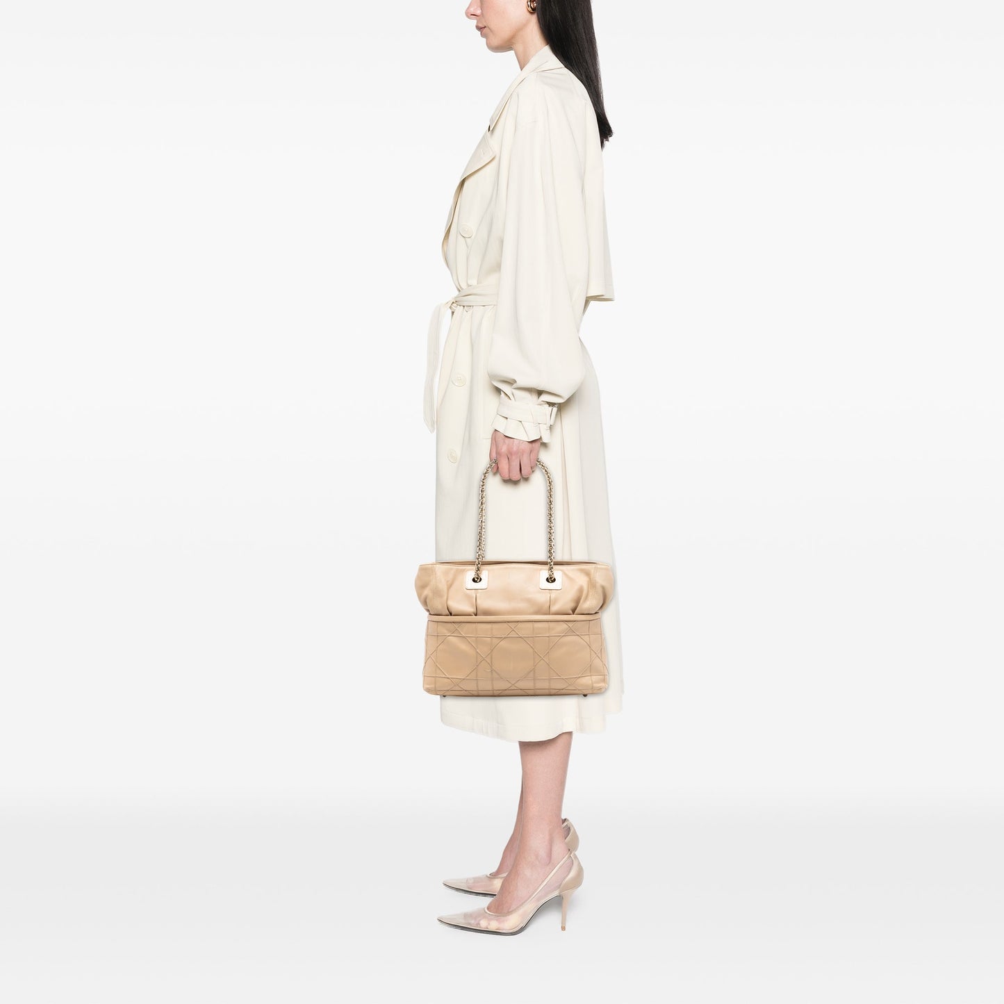 Dior Lambskin Cannage Granville Chain Tote