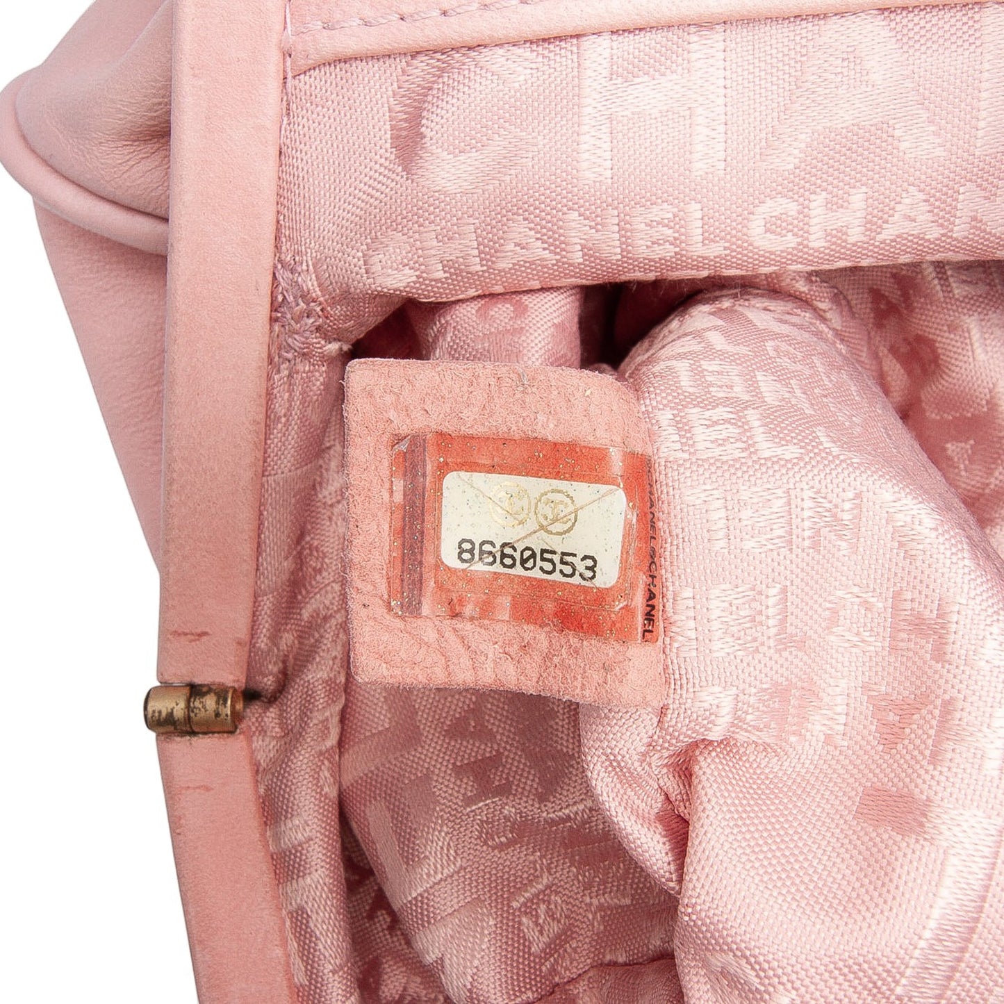 Chanel Lambskin Camellia Top Handle Frame Bag