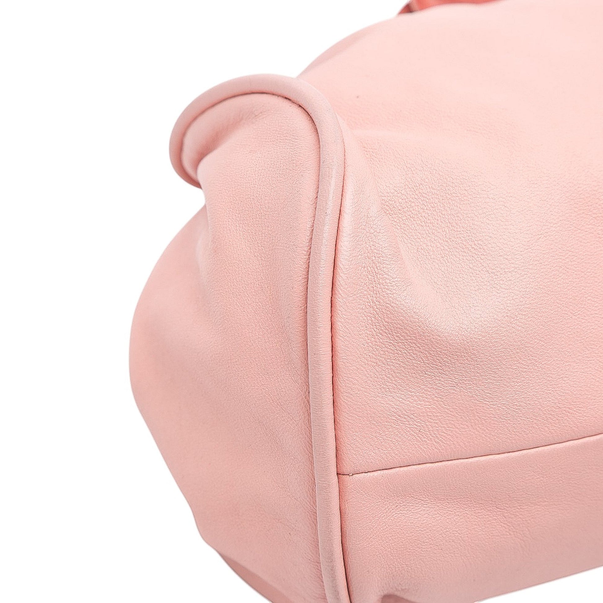Chanel Lambskin Camellia Top Handle Frame Bag
