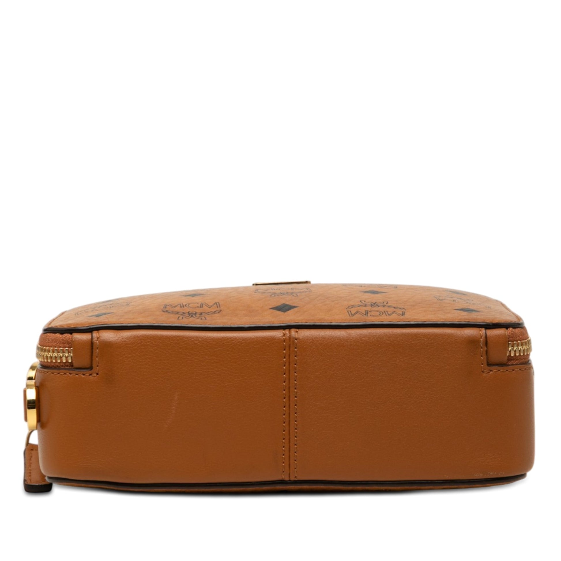 MCM Small Visetos Coated Canvas Klassik Satchel