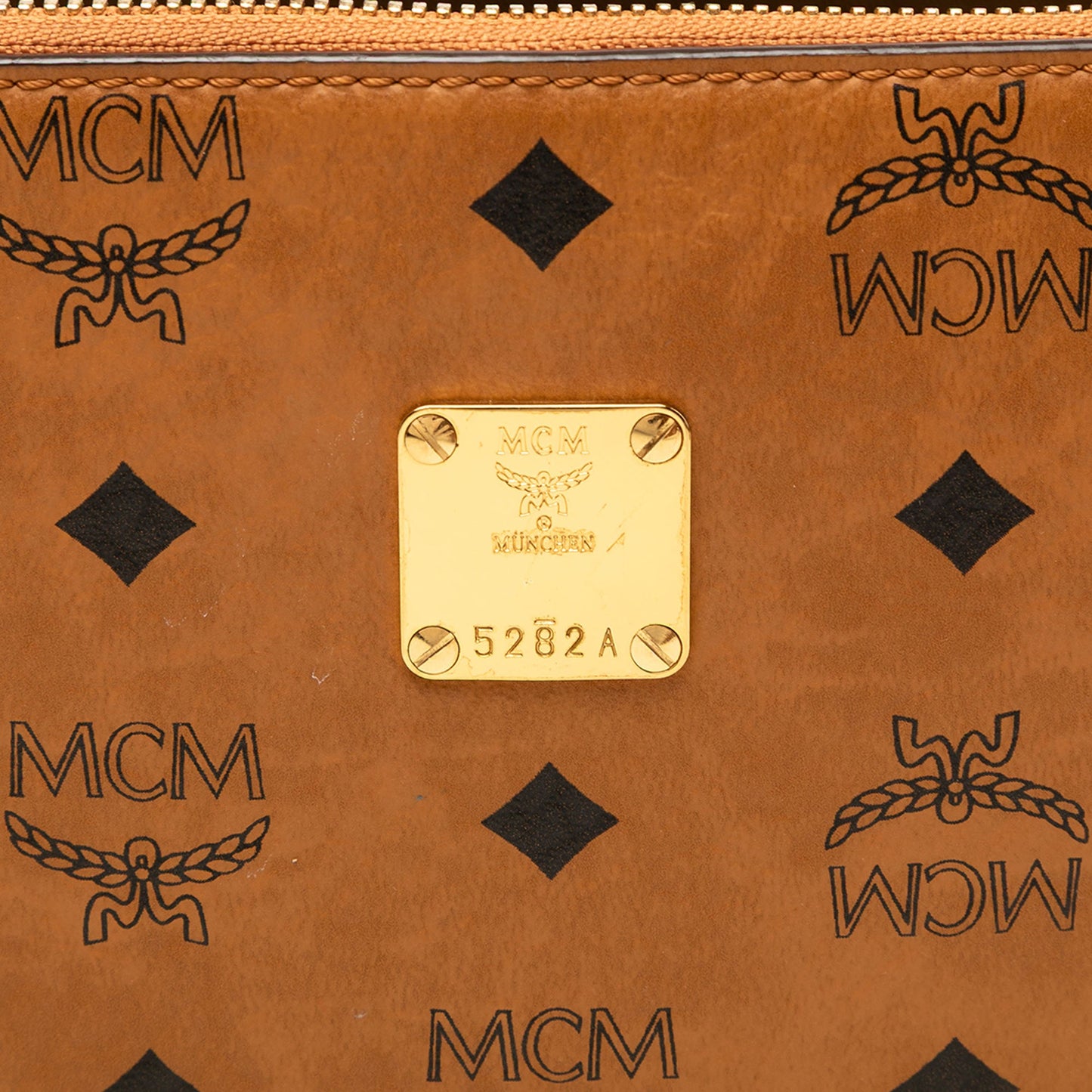 MCM Small Visetos Coated Canvas Klassik Satchel