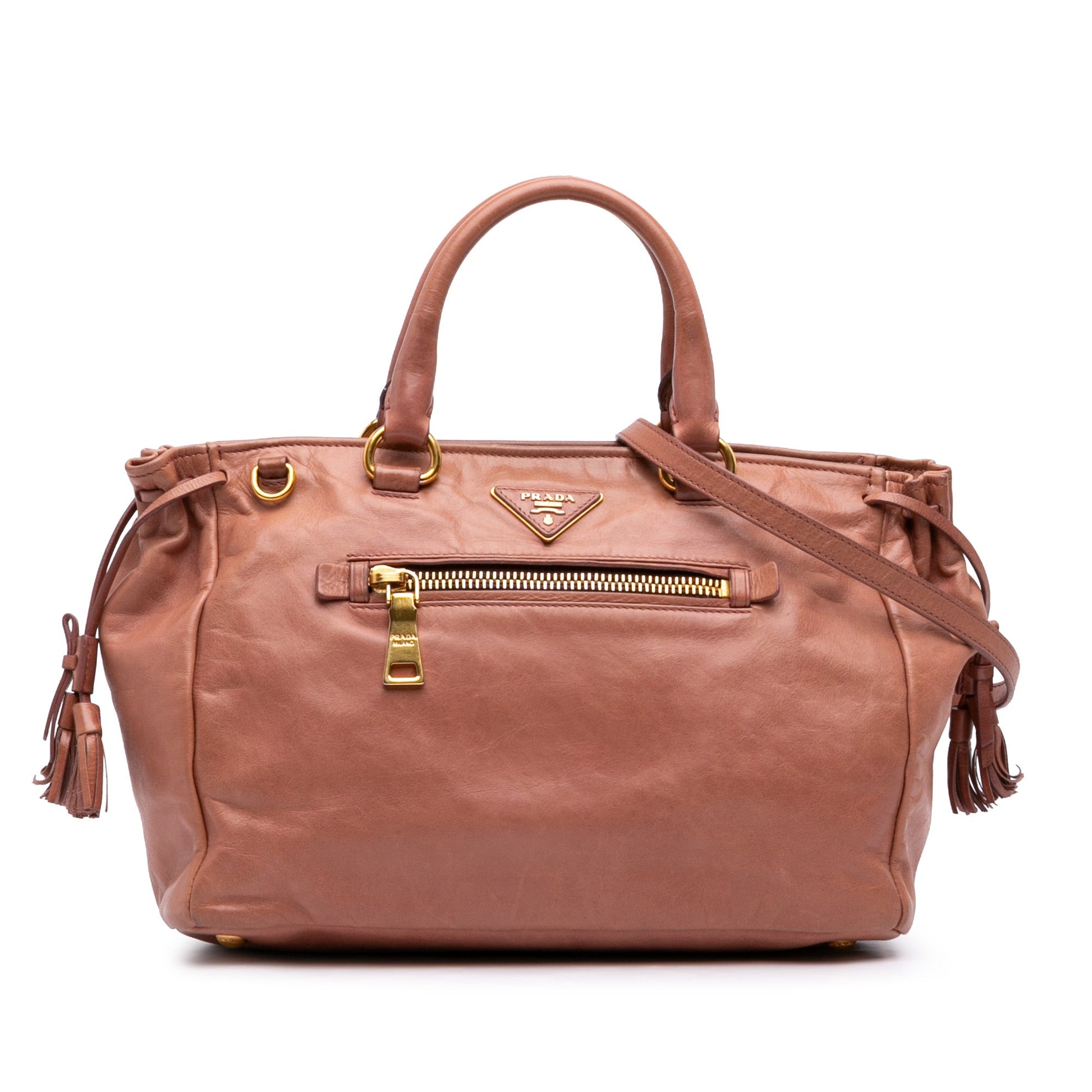 Prada Vitello Shine Satchel