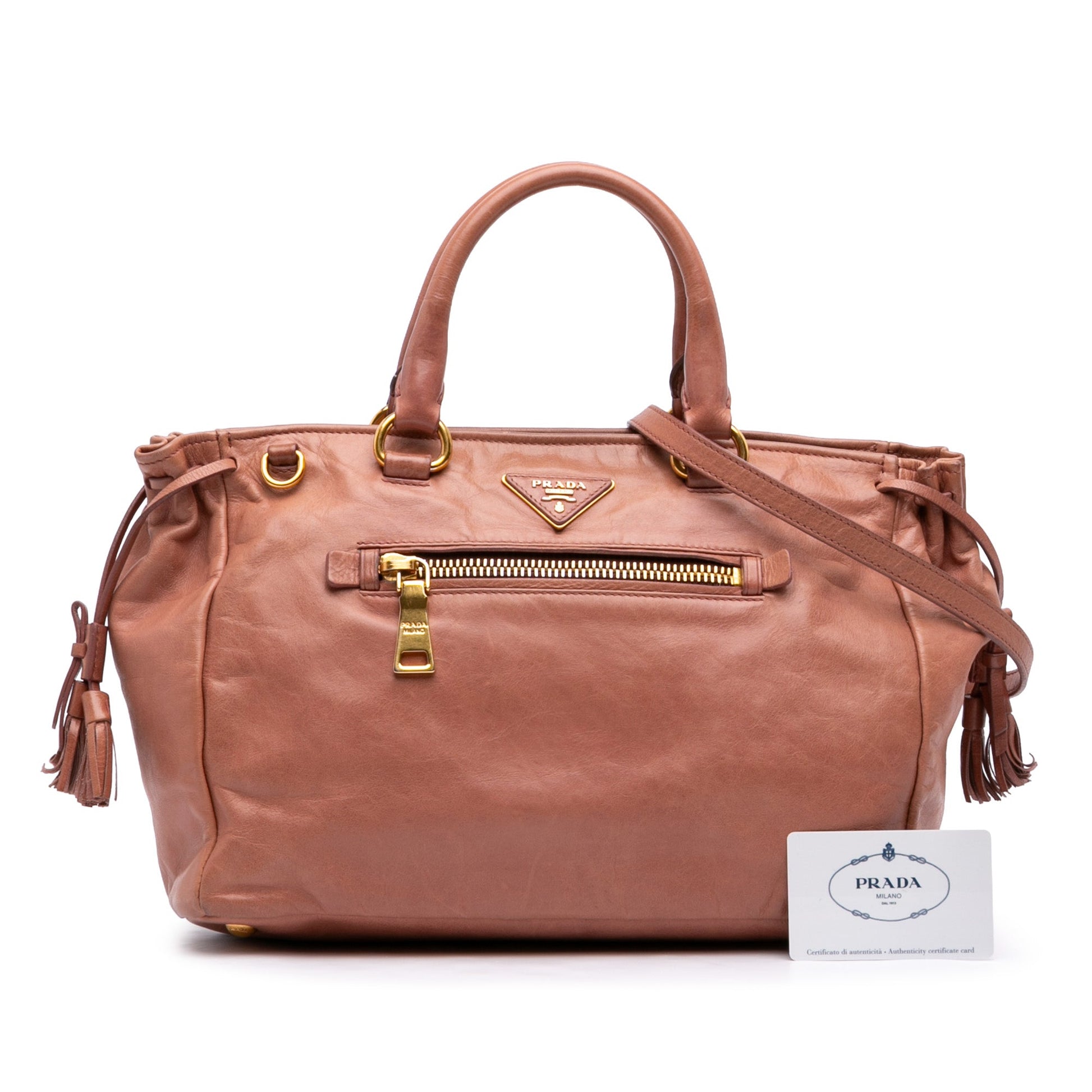 Prada Vitello Shine Satchel