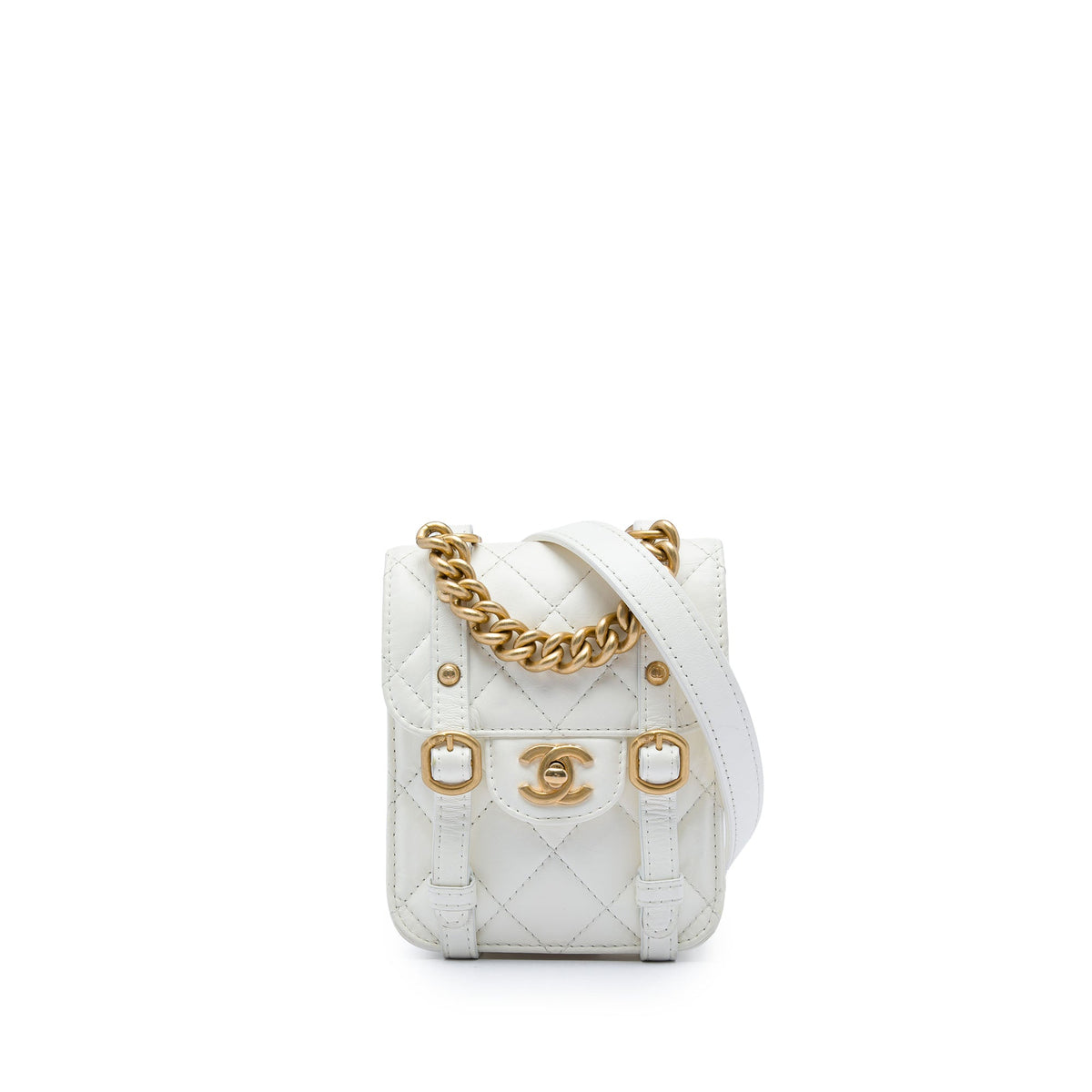 Chanel Mini Aged Calfskin City School Flap