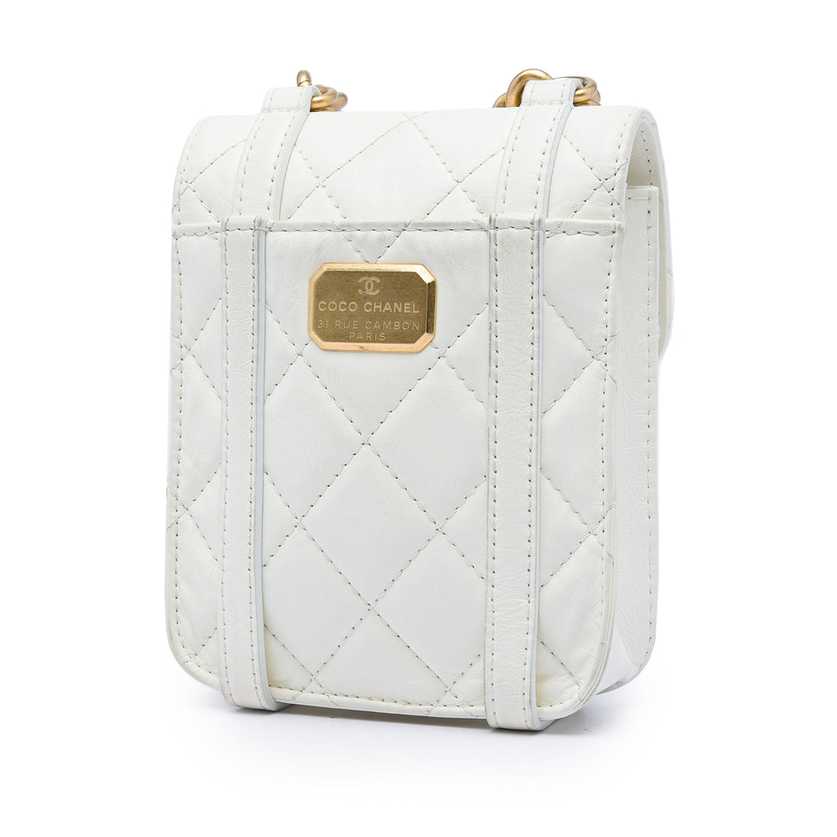 Chanel Mini Aged Calfskin City School Flap