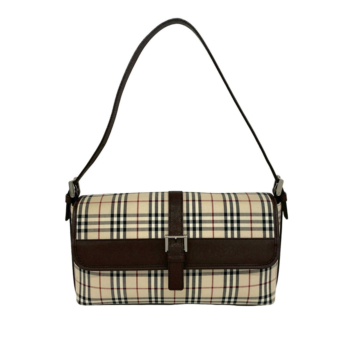 Burberry House Check Canvas Shoulder Bag
