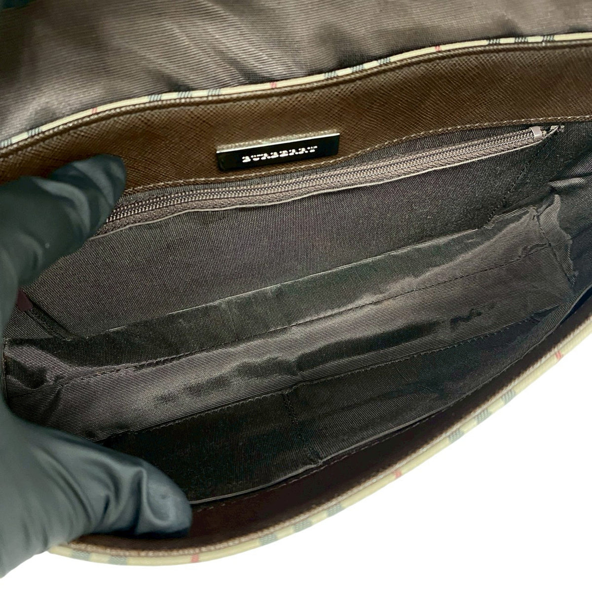 Burberry House Check Canvas Shoulder Bag