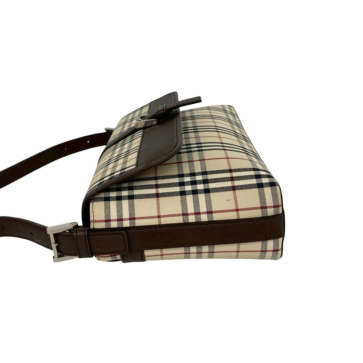 Burberry House Check Canvas Shoulder Bag
