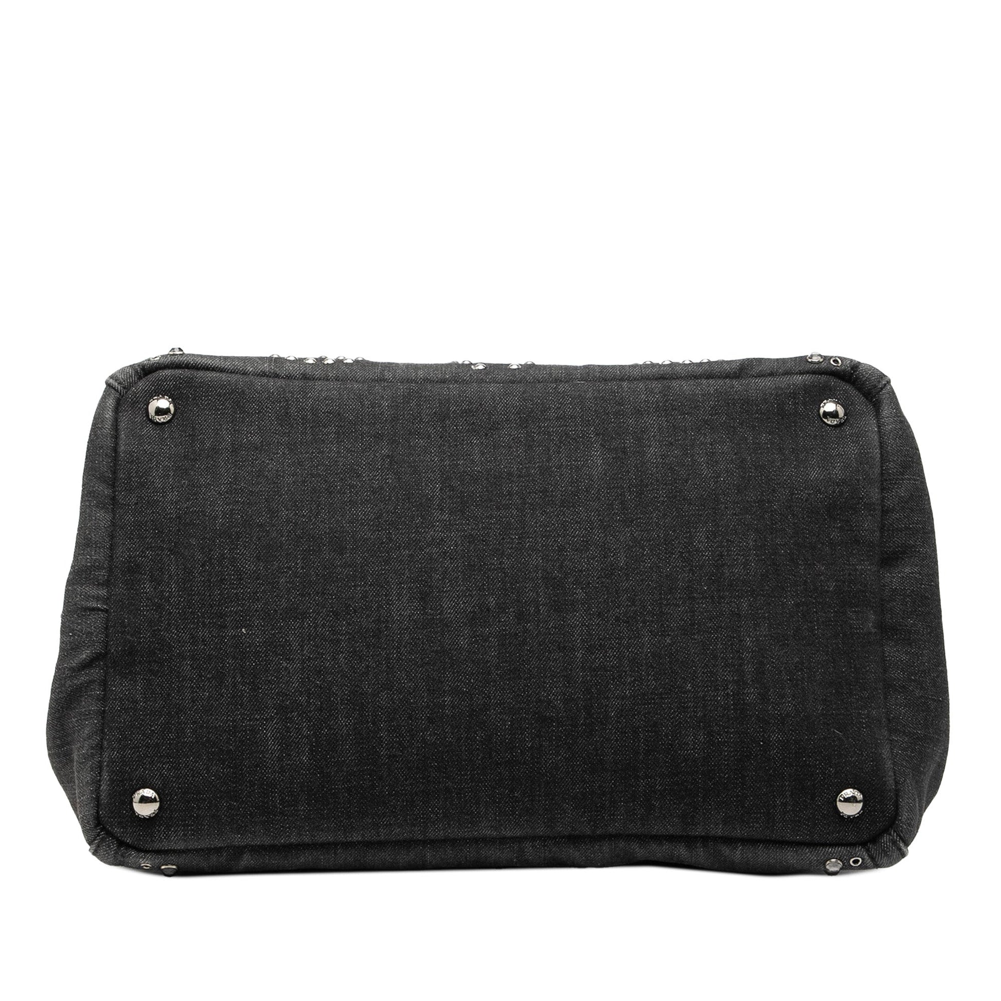 Prada Denim Canapa Bijoux Satchel