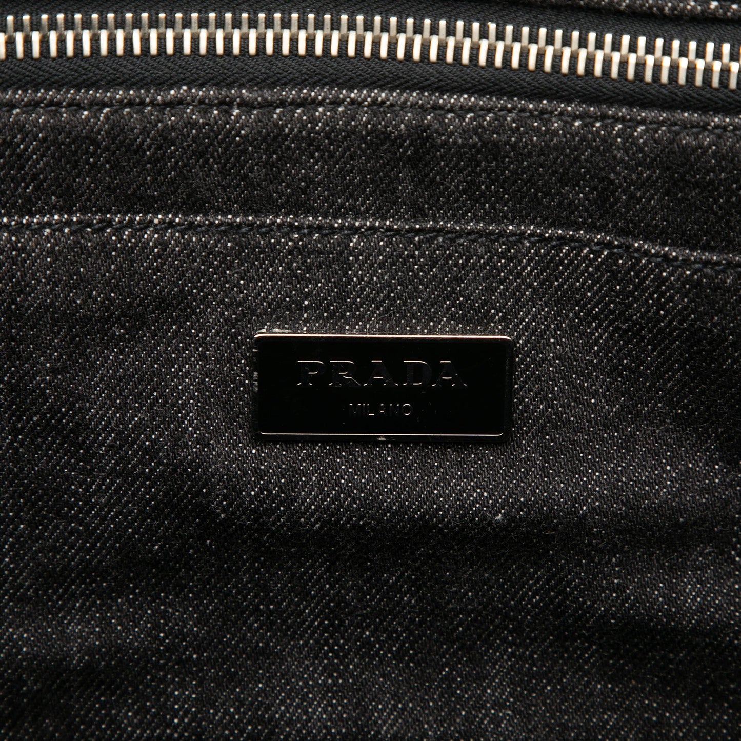 Prada Denim Canapa Bijoux Satchel
