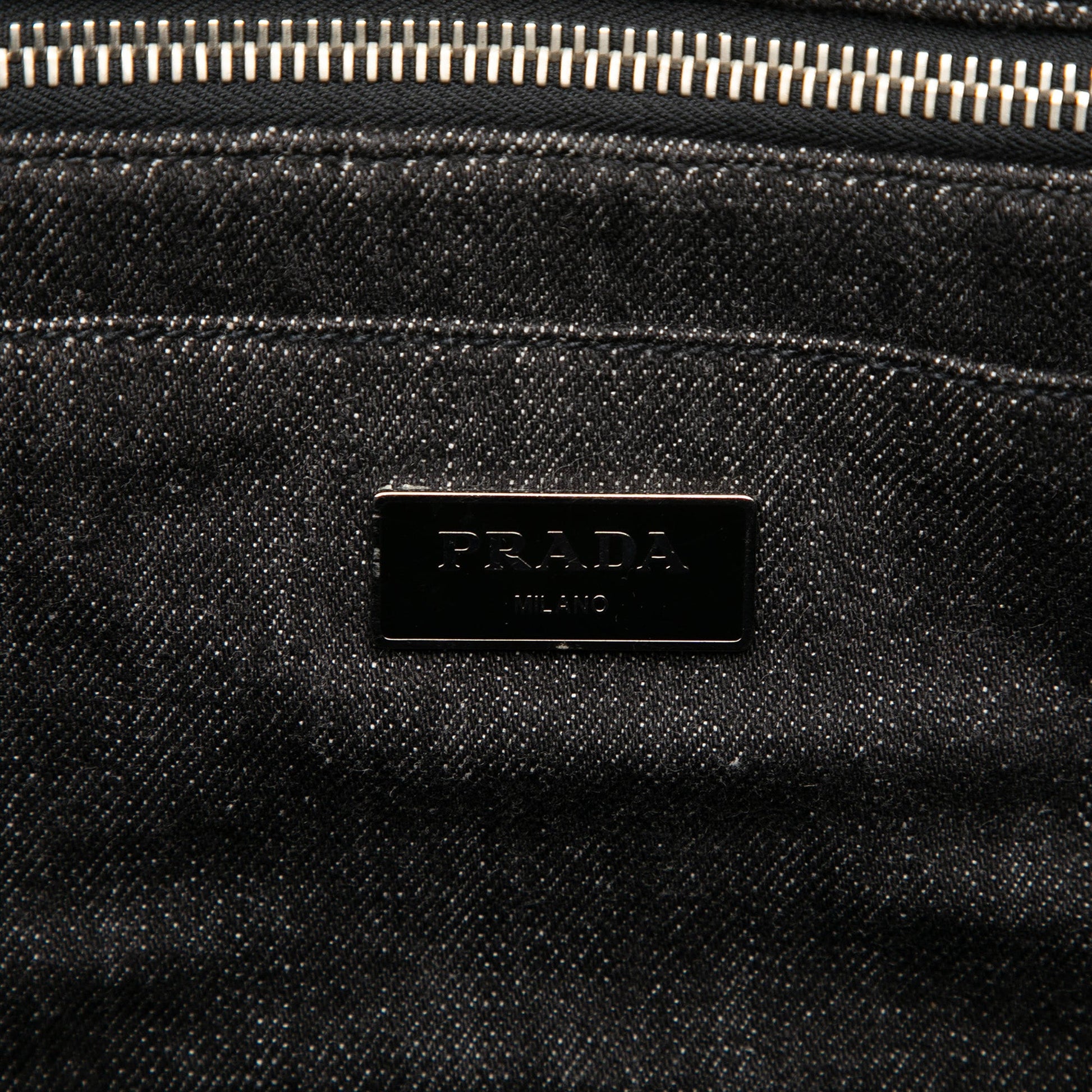Prada Denim Canapa Bijoux Satchel