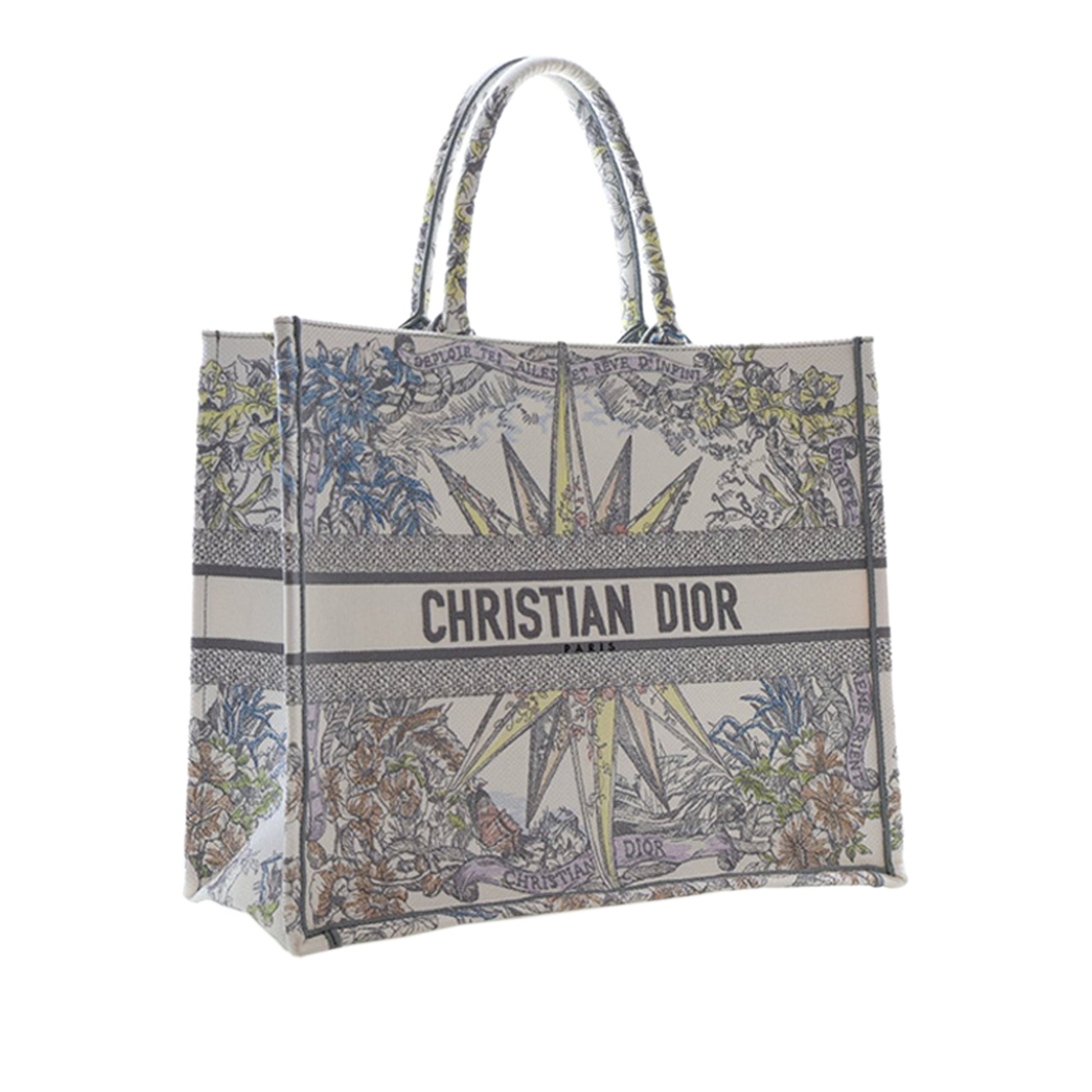 Dior Large Embroidered Canvas Reve d Infini Book Tote