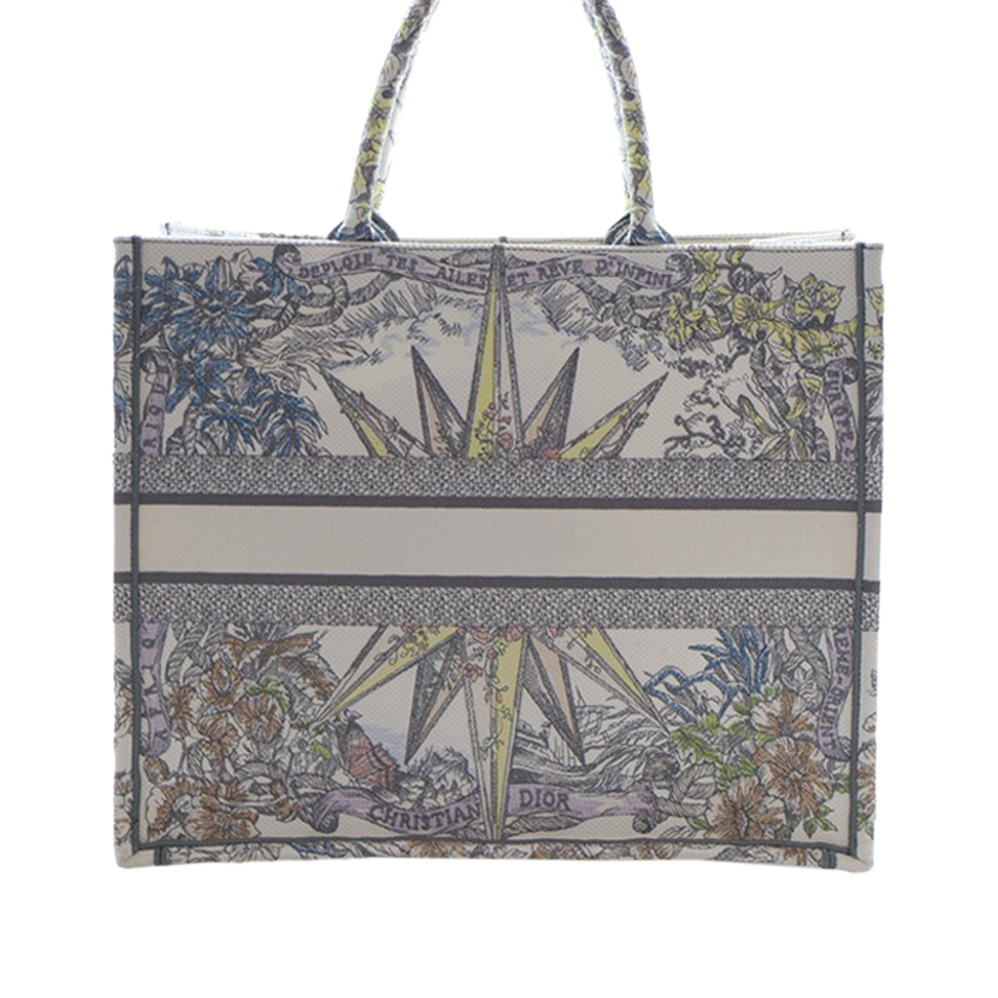 Dior Large Embroidered Canvas Reve d Infini Book Tote