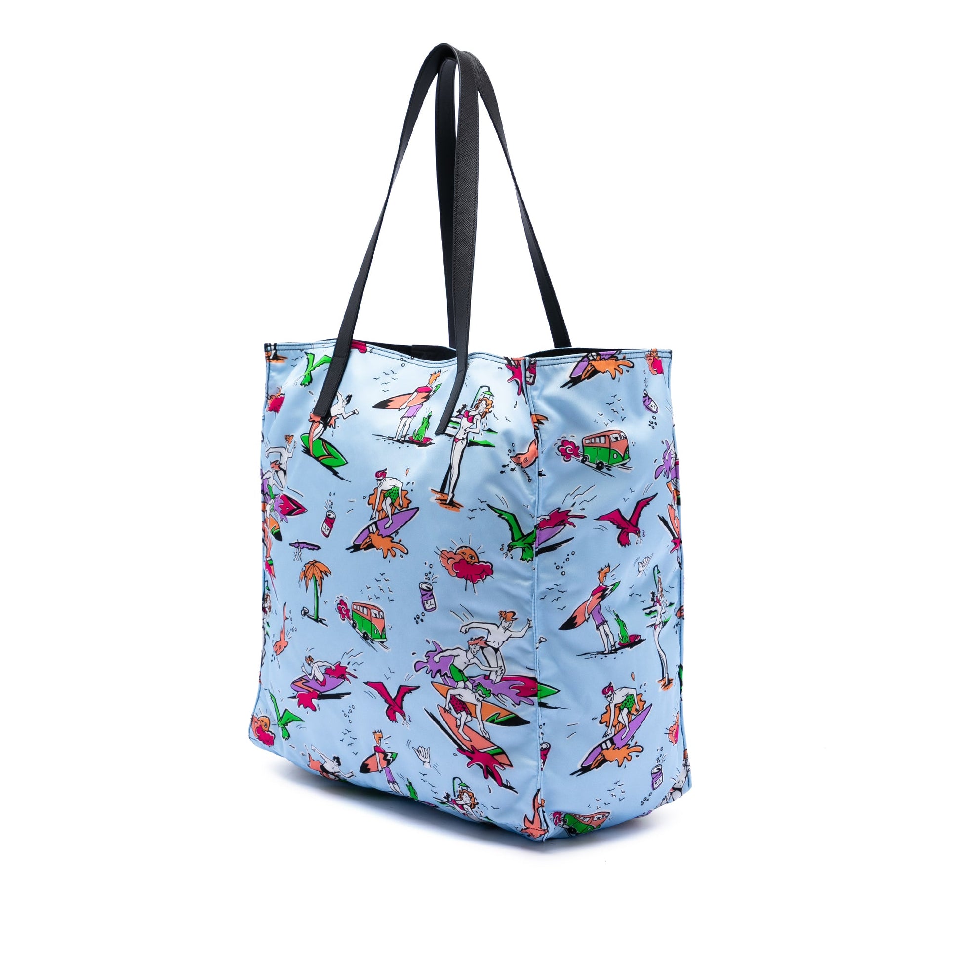 Prada Tessuto Stampato Surf Tote