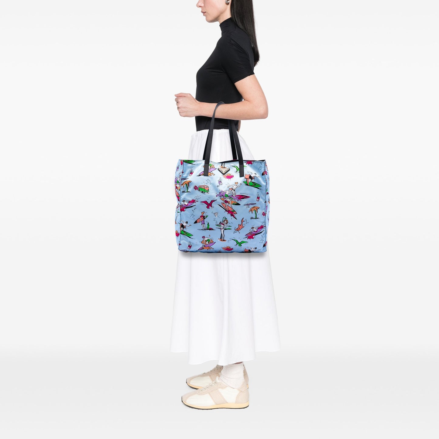 Prada Tessuto Stampato Surf Tote