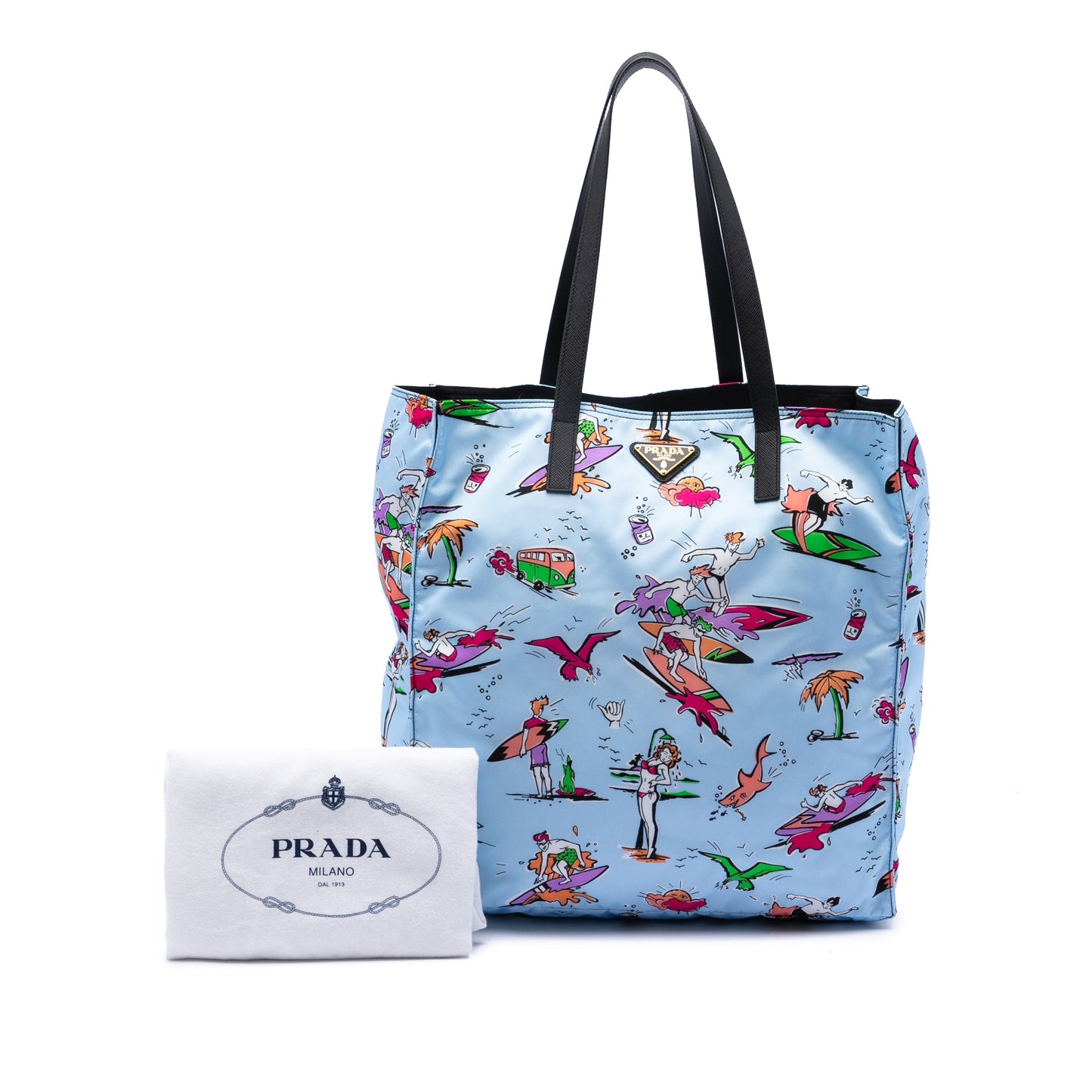 Prada Tessuto Stampato Surf Tote