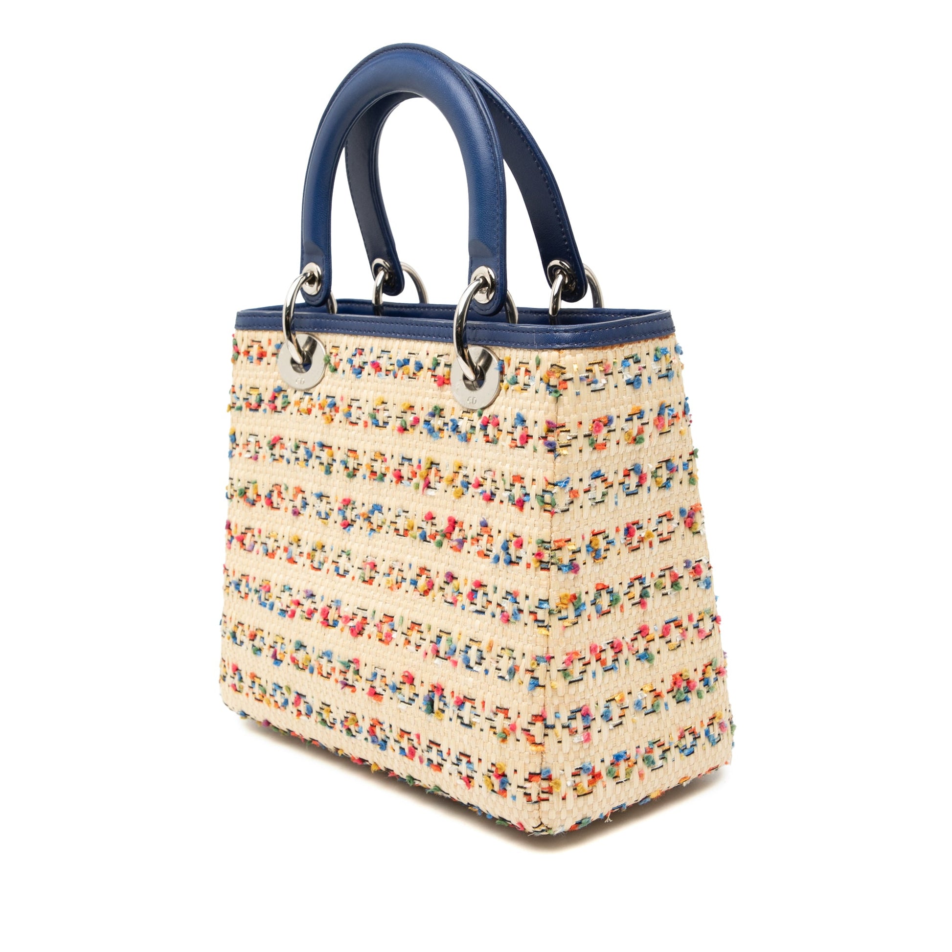 Medium Woven Raffia Lady Dior
