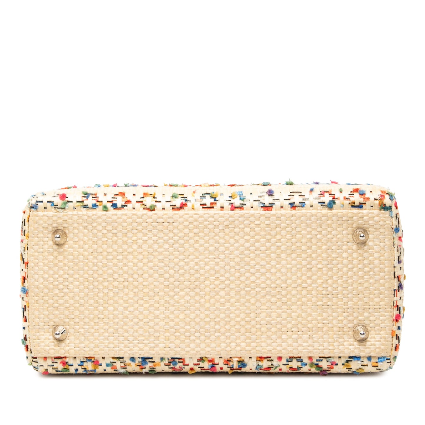 Medium Woven Raffia Lady Dior