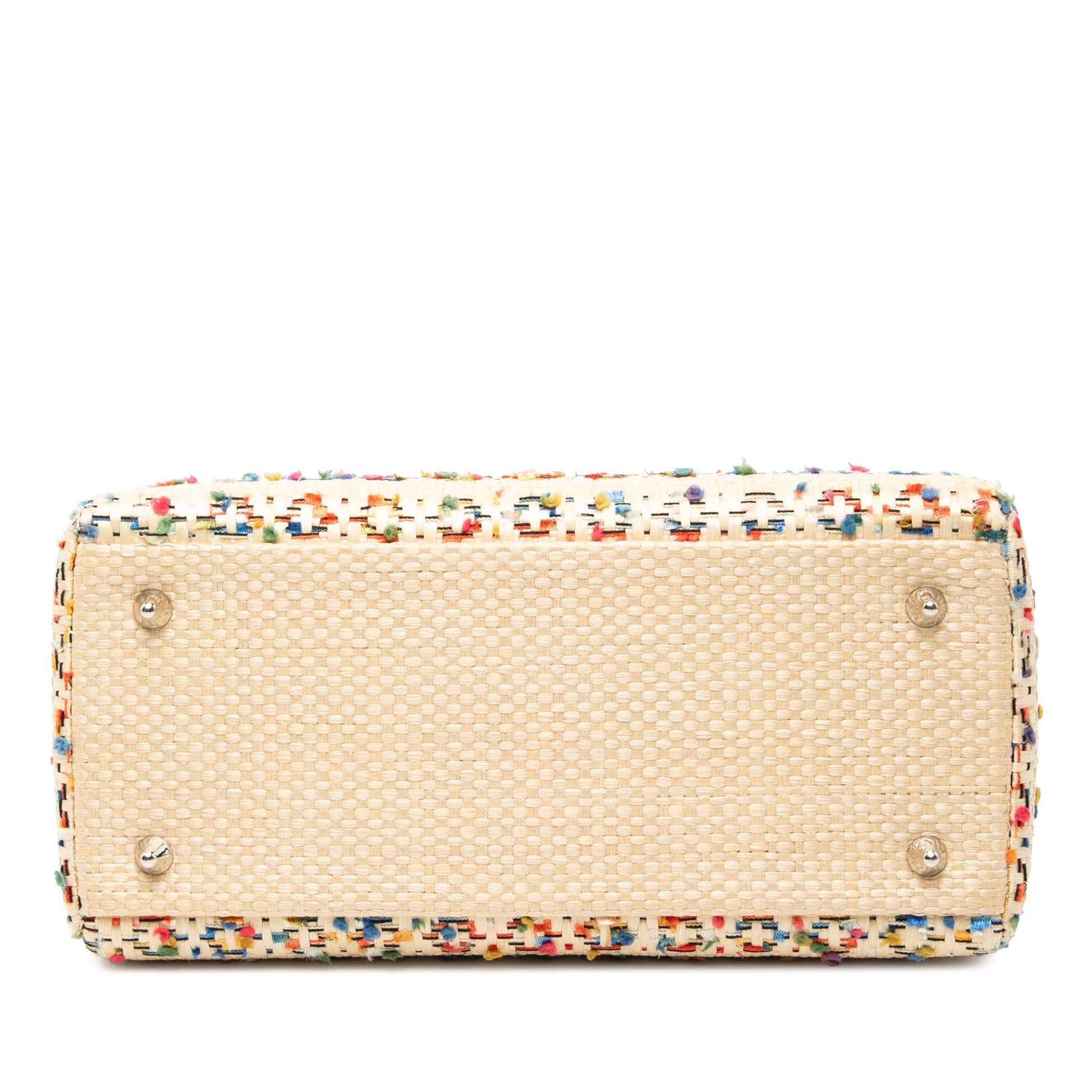 Medium Woven Raffia Lady Dior