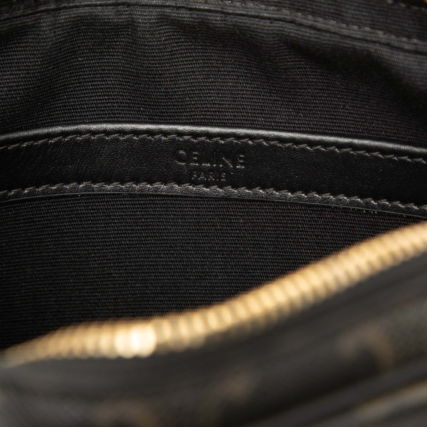 Celine Medium Triomphe Coated Canvas Logo Crossbody