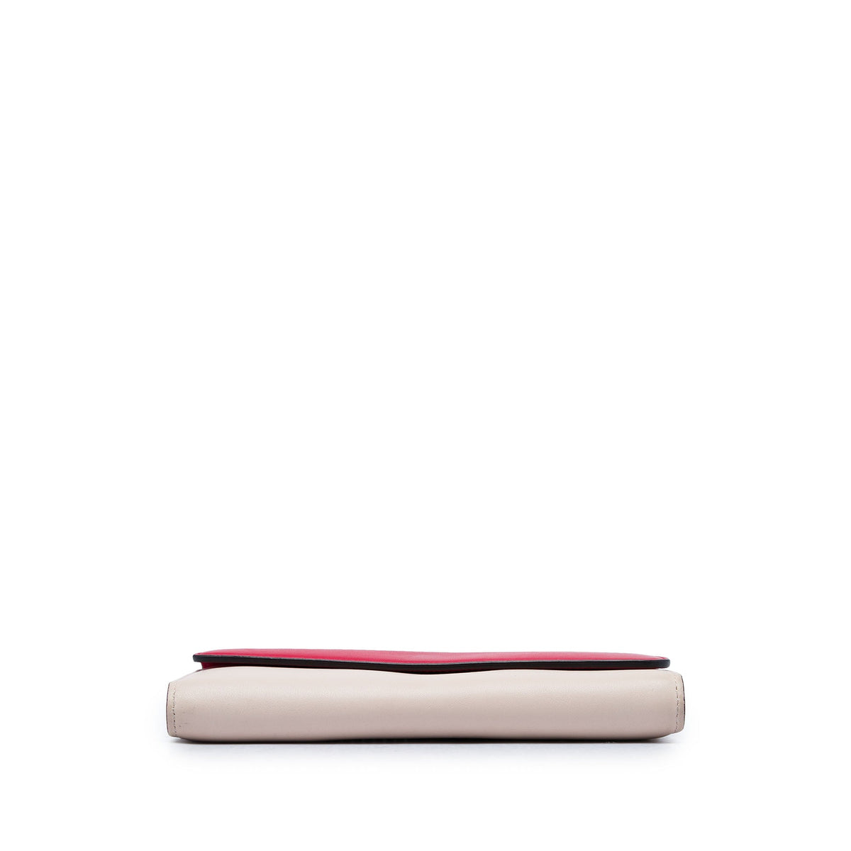 Dior Bicolor Calfskin Diorissimo Recontre Chain Wallet — Brown