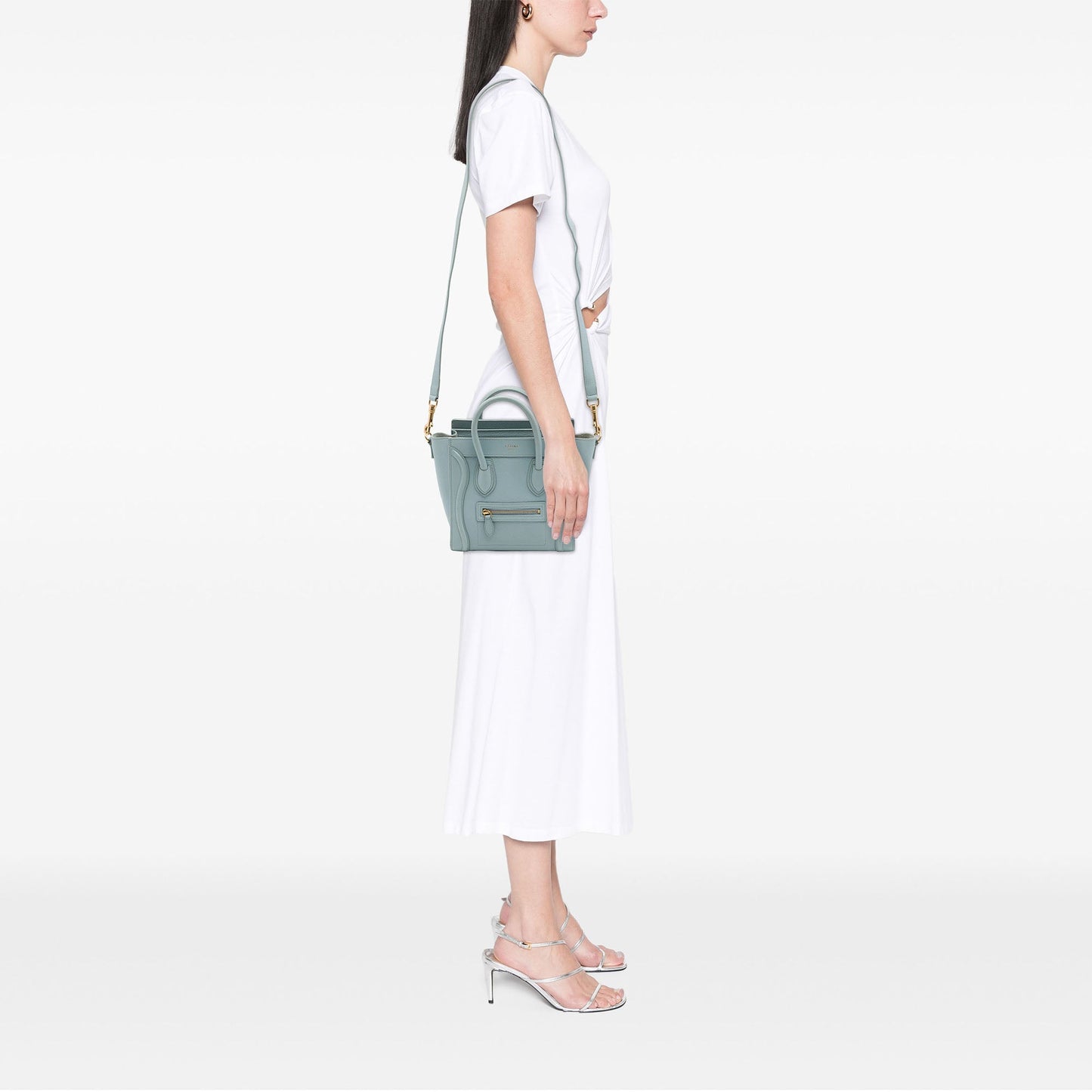 Celine Nano Leather Luggage Tote