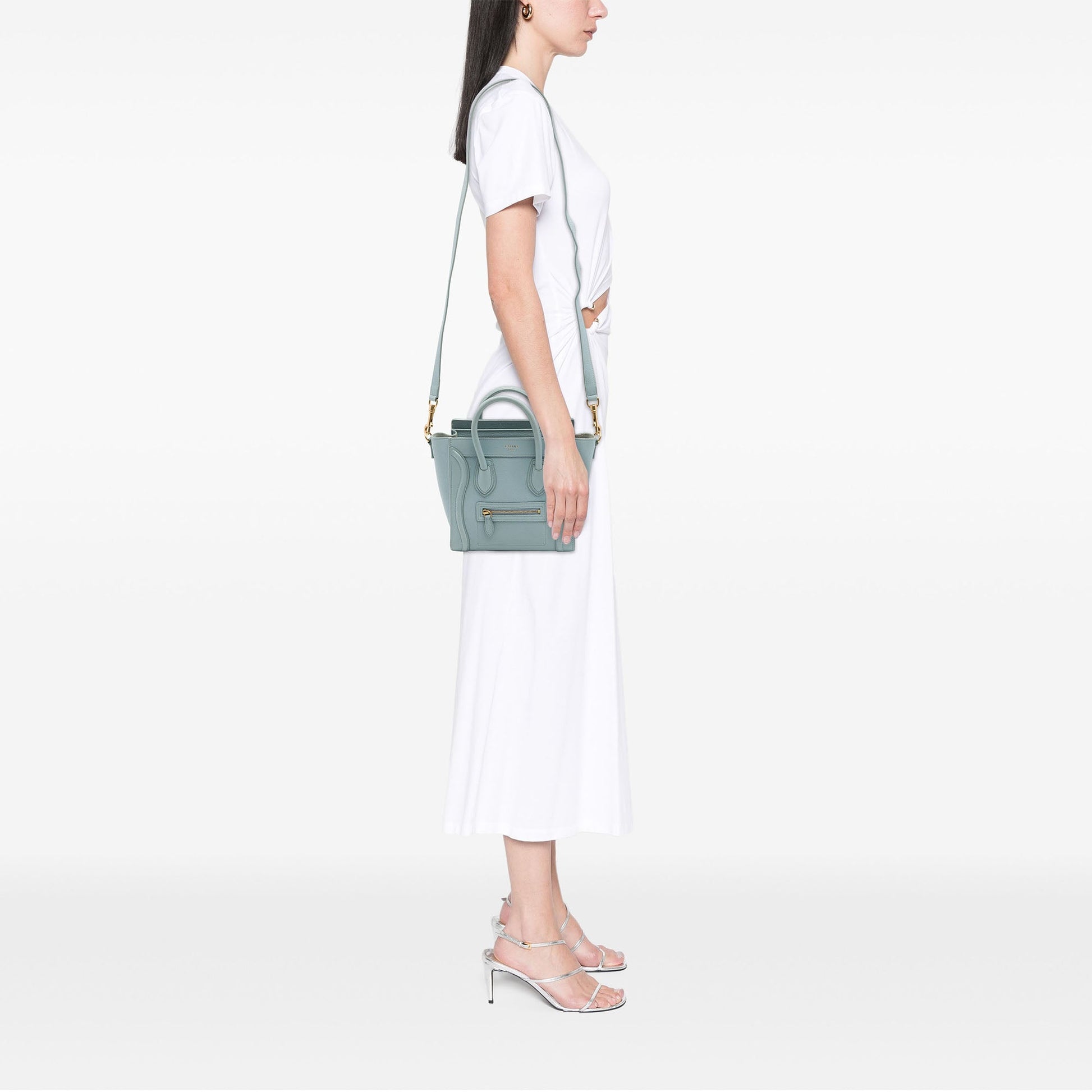 Celine Nano Leather Luggage Tote