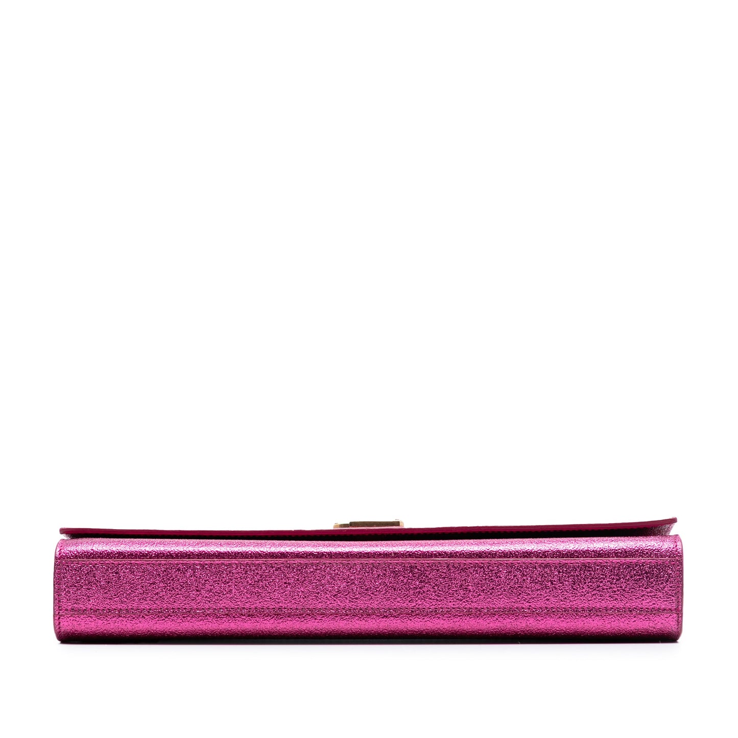 Saint Laurent Metallic Calfskin Monogram Kate Clutch