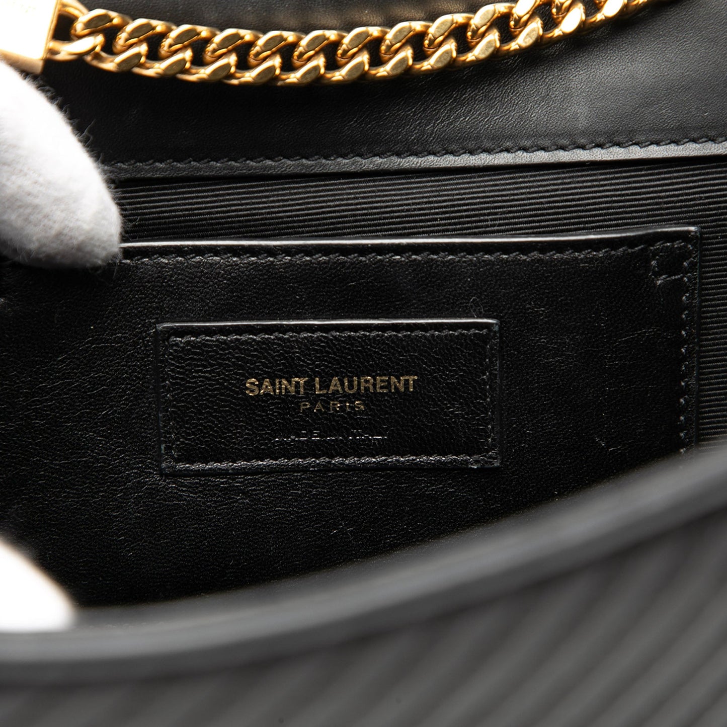 Saint Laurent Medium Diagonal Quilted Calfskin Monogram Kate Tassel Crossbody