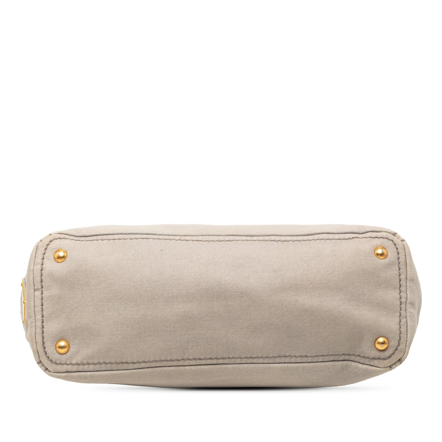 Prada Denim Canapa Logo Satchel