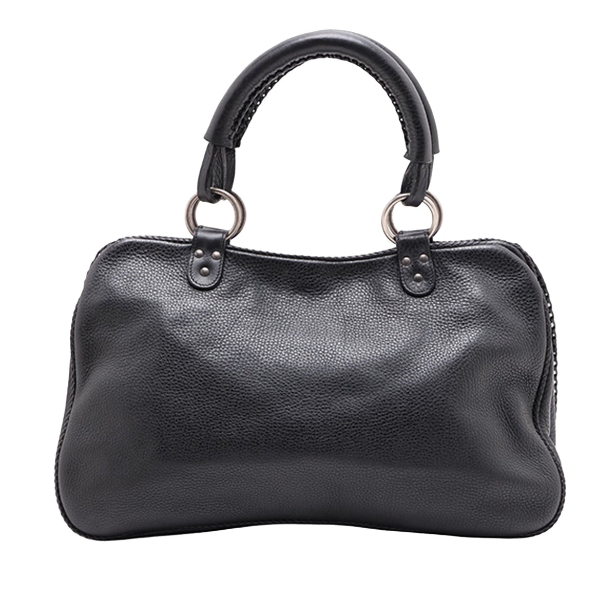 Dior Calfskin Gaucho Double Saddle Handbag — Black